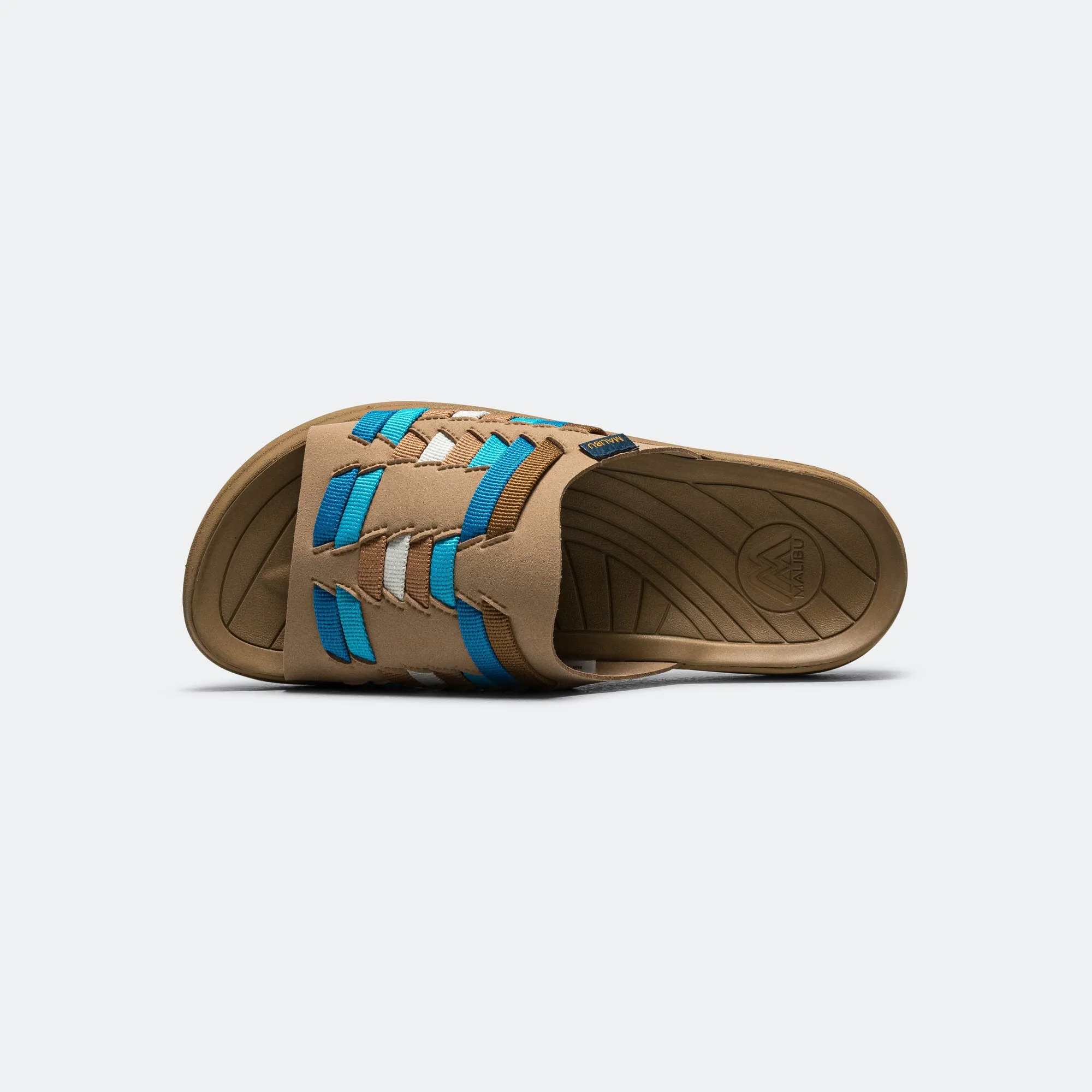 Thunderbird Slide - Beige/Blue-Coyote Crystal Shine High-Quality Material