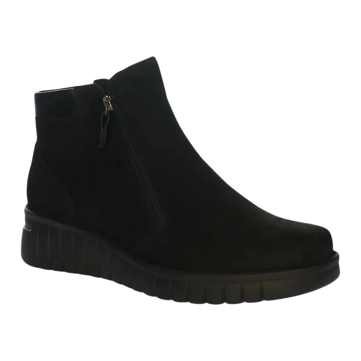 Hartjes Women's Country Boot Black Suede slim fit