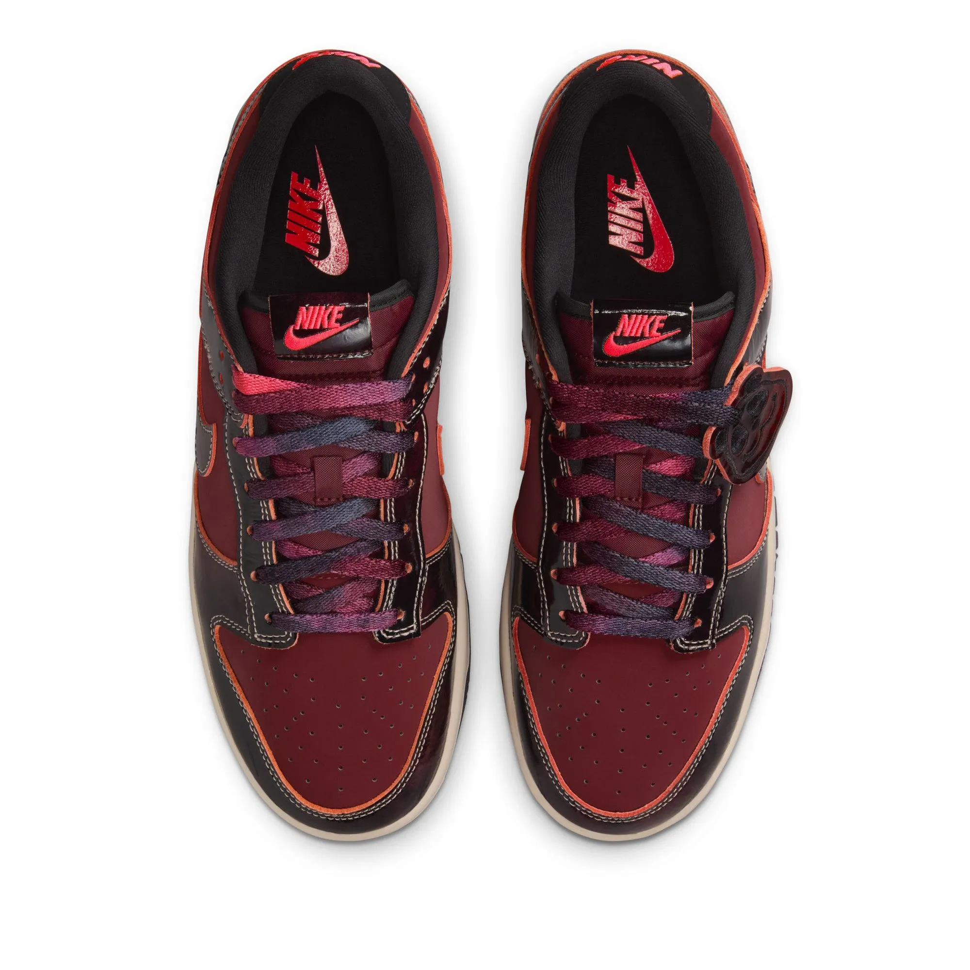 Comfort Adjust Nike Dunk Low Retro SE 'Red Panda' - Dark Team Red/Solar Red