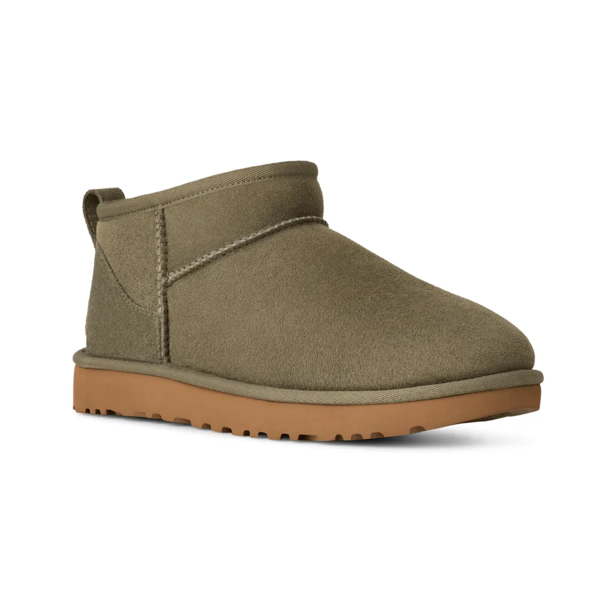 UGG Women's Classic Ultra Mini Moss Green/Amphora padded lining