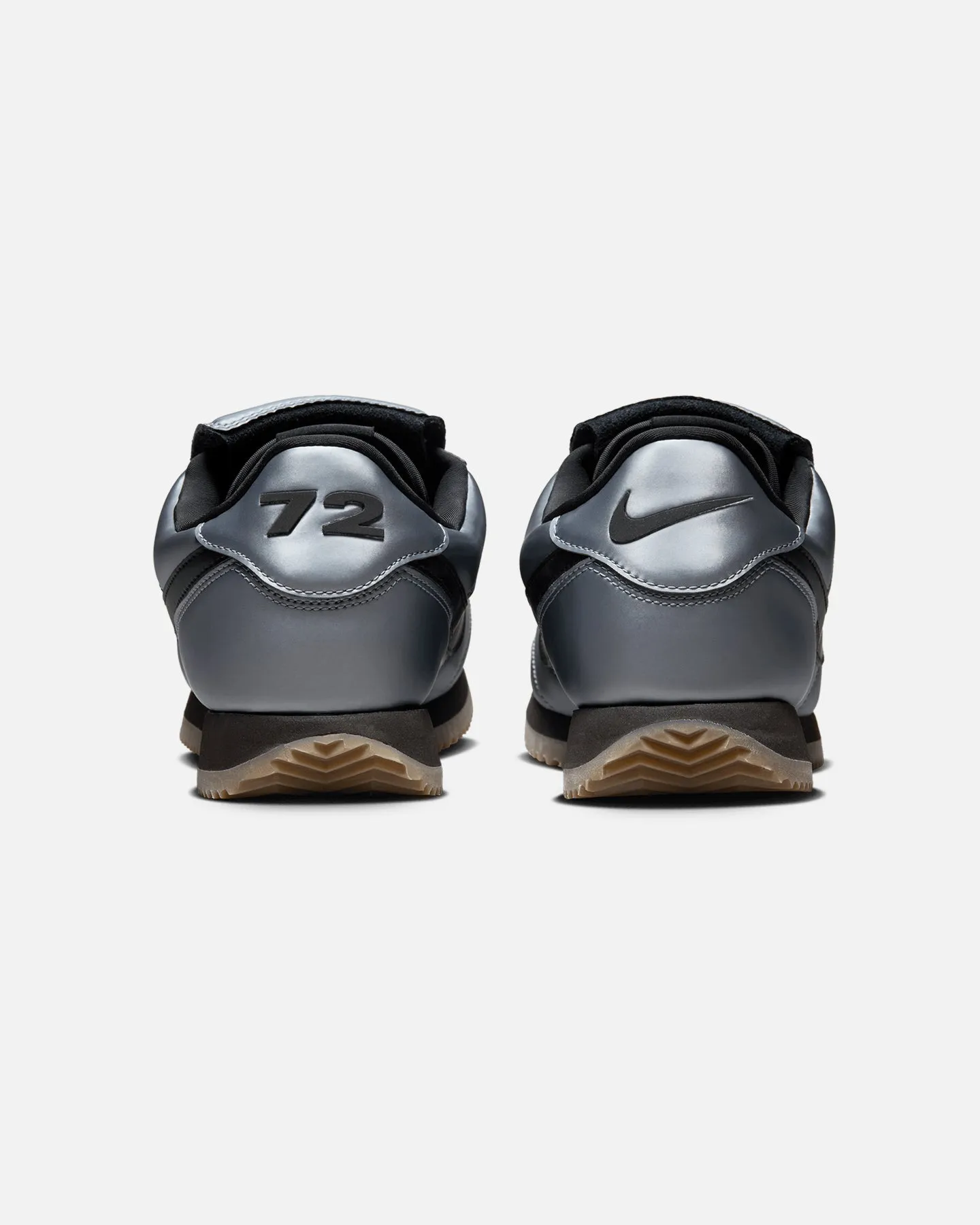evening run Nike Cortez SE Mtlc Cool Grey/Black-Gum Dark Brown