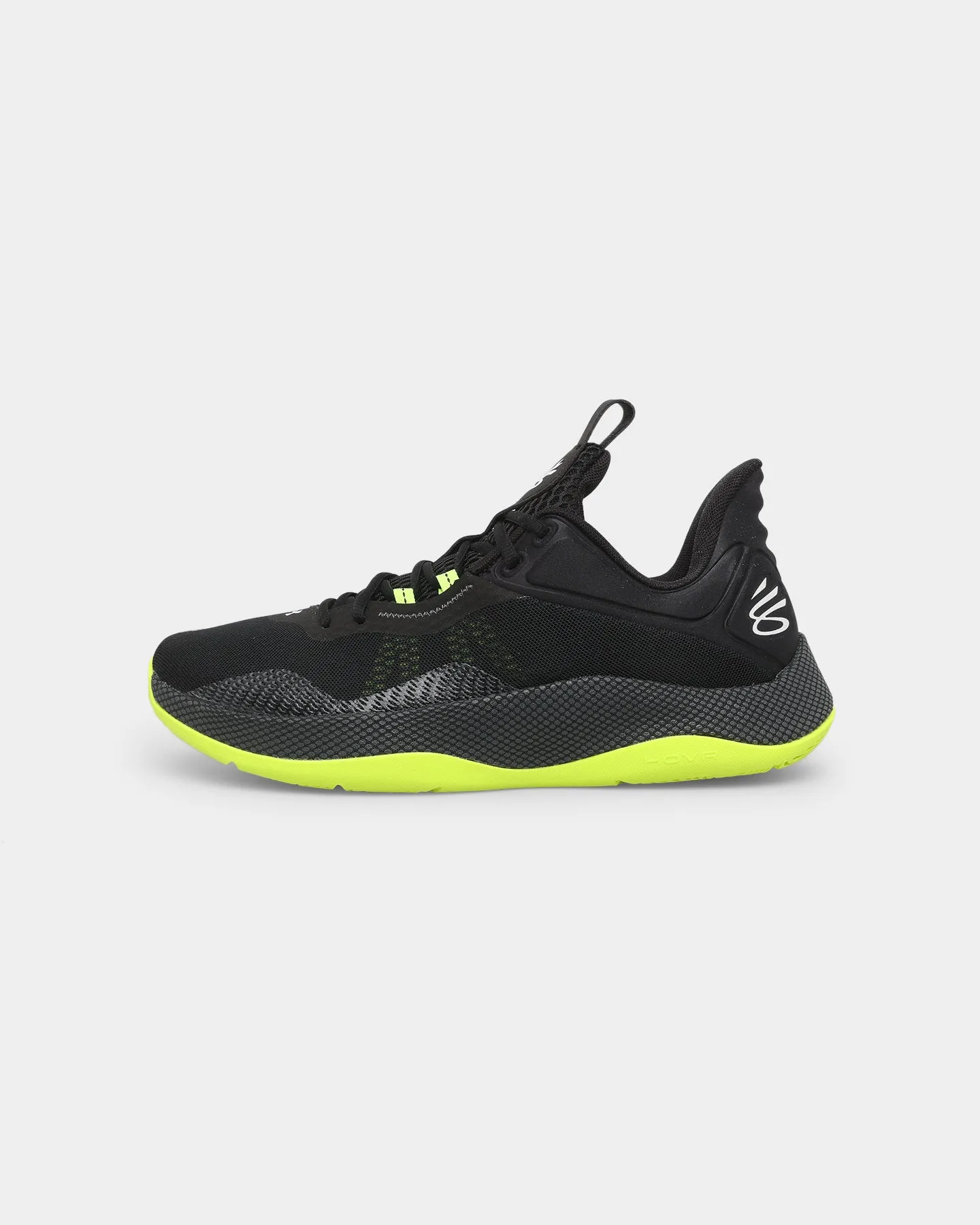 Under Armour Curry HOVR Splash 2 Basketball Shoes Black/Pitch Green night walk Game Ready