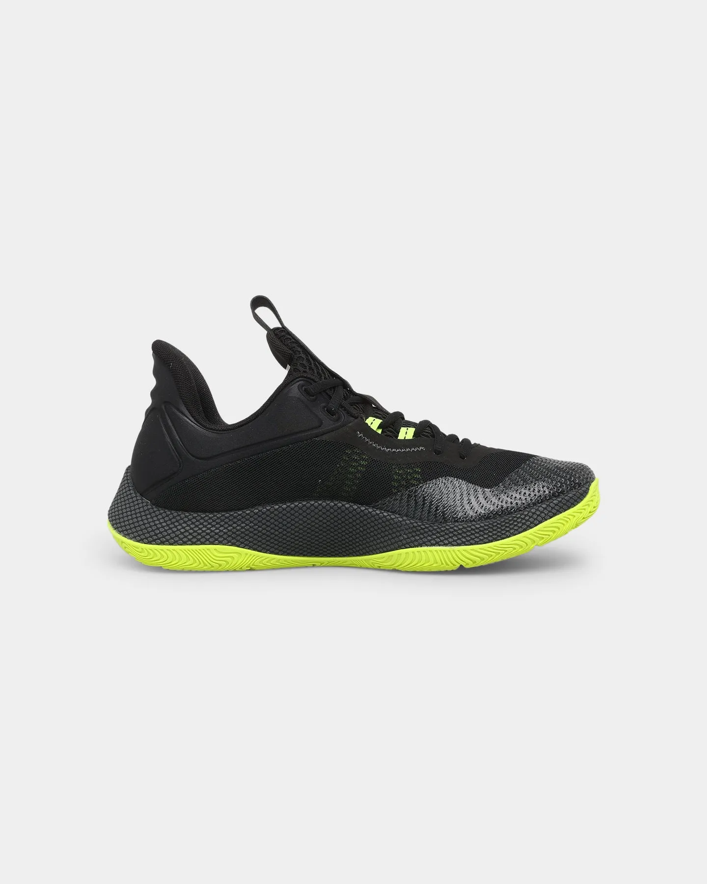 Under Armour Curry HOVR Splash 2 Basketball Shoes Black/Pitch Green Comfort Flex High Arch