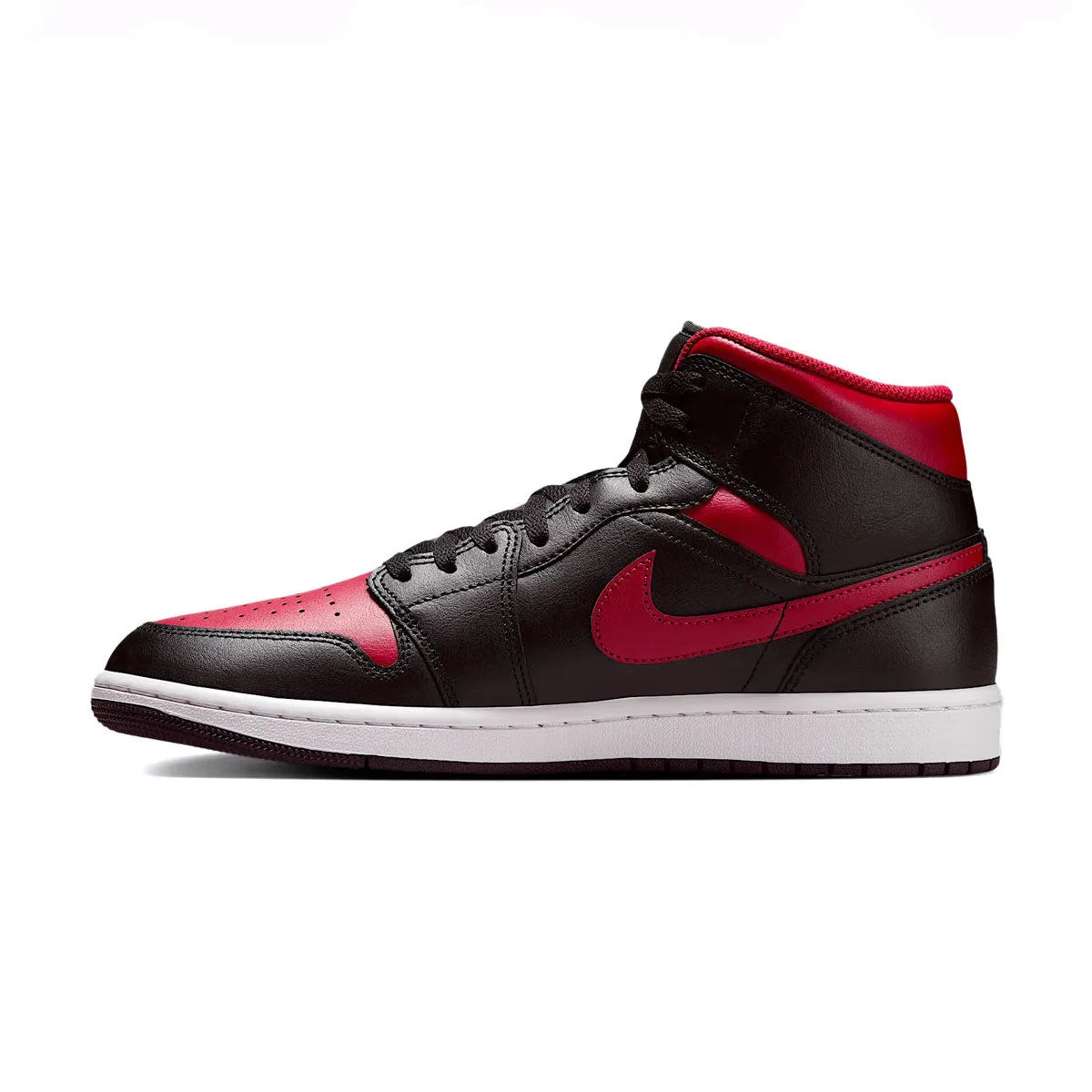 Air Jordan 1 Mid 'Bred' velcro