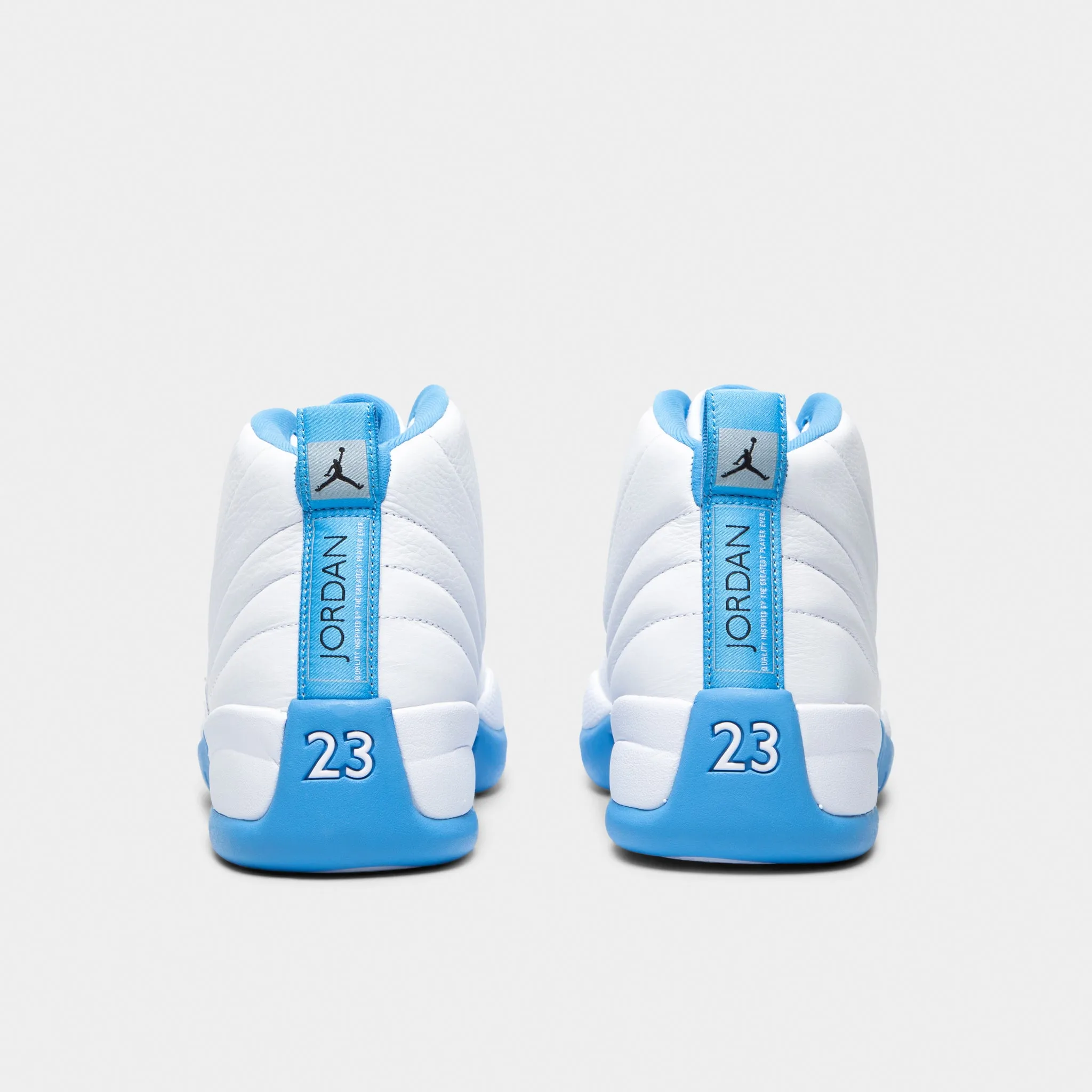 Step Free Green Core Jordan 12 Retro White / University Blue - Metallic Silver