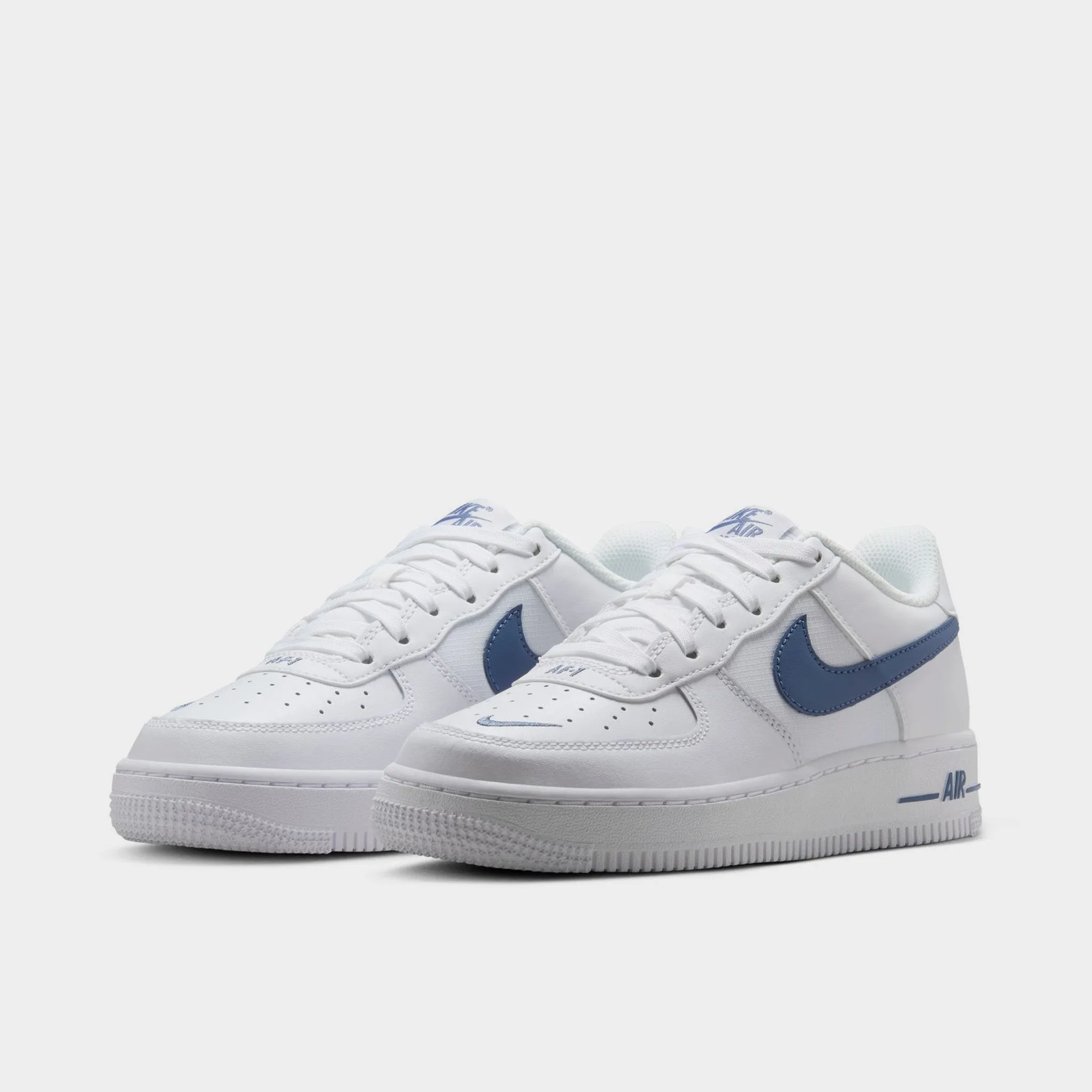 Nike Air Force 1 GS White / Diffused Blue Everyday Mood Stage Day