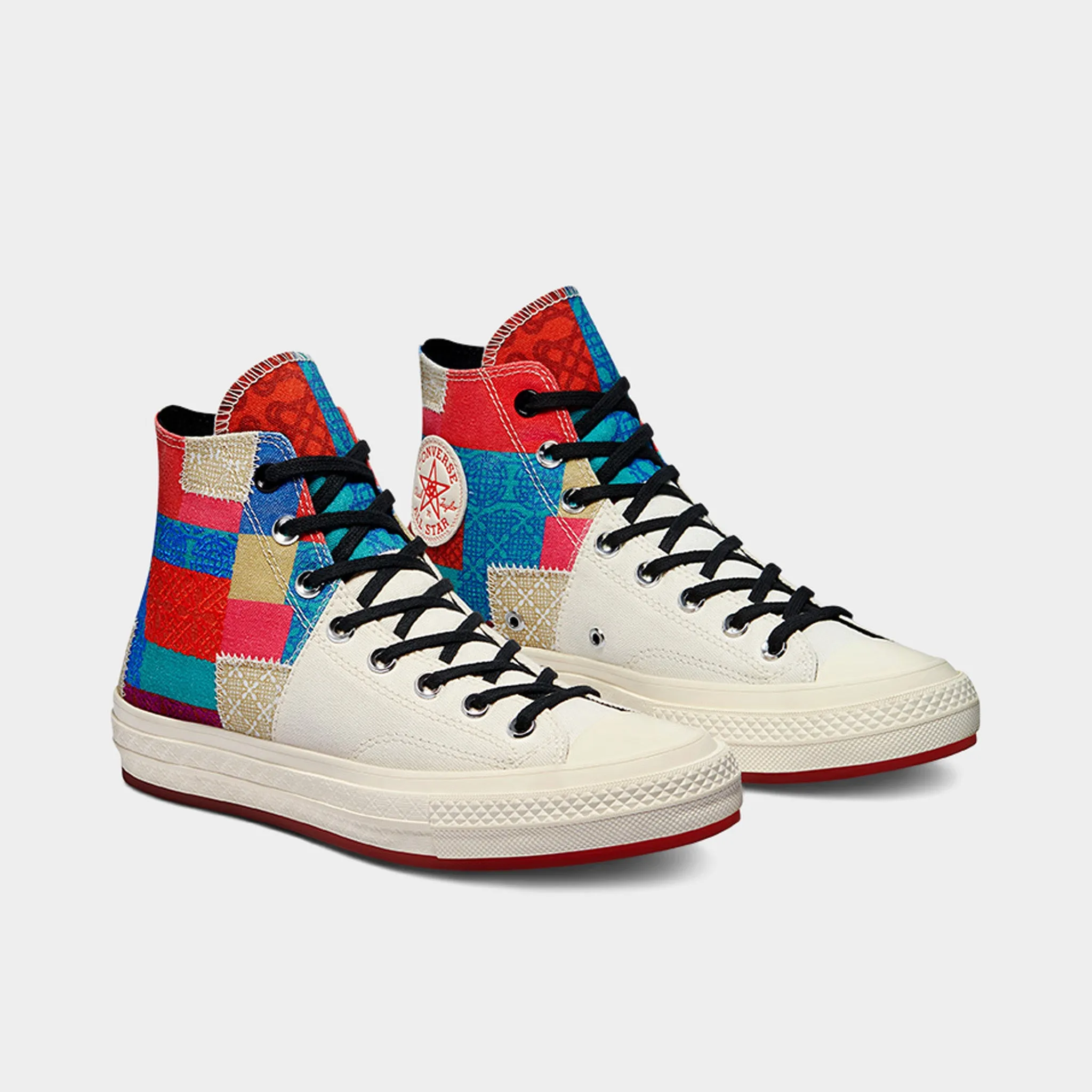 Converse CNY Chuck 70 Hi Egret / Chile Red Roll Hike