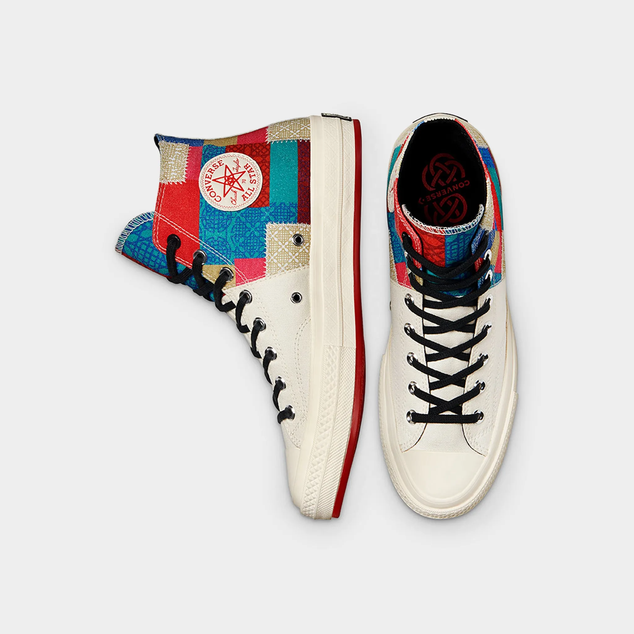 Converse CNY Chuck 70 Hi Egret / Chile Red Knitted Warm Calm Tone