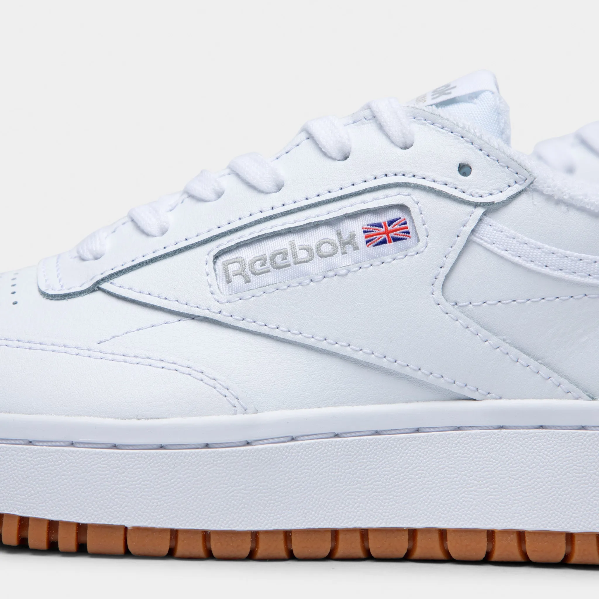 Reebok Womens' Club C Double White / Gum Virtual Step Water Edge