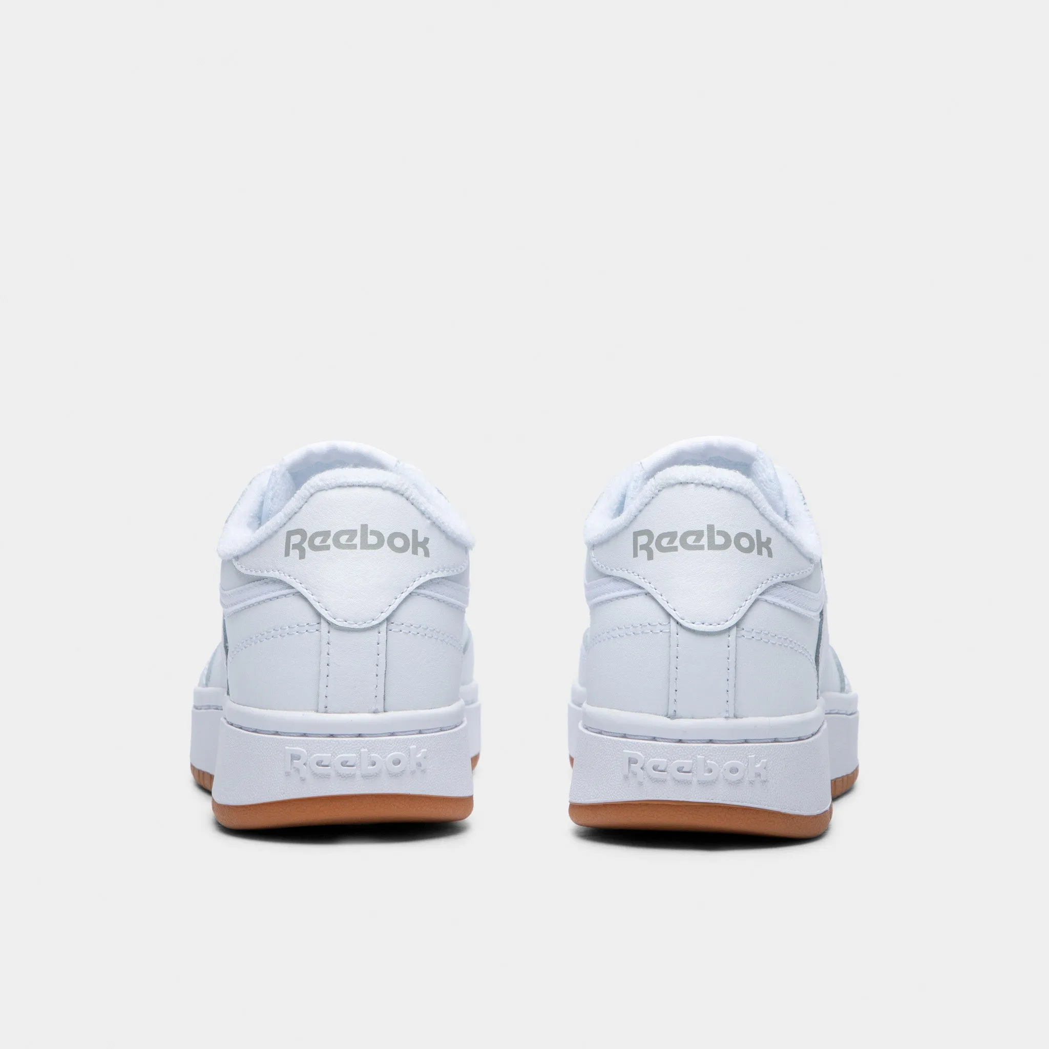 Firm Edge Gloss Finish Reebok Womens' Club C Double White / Gum