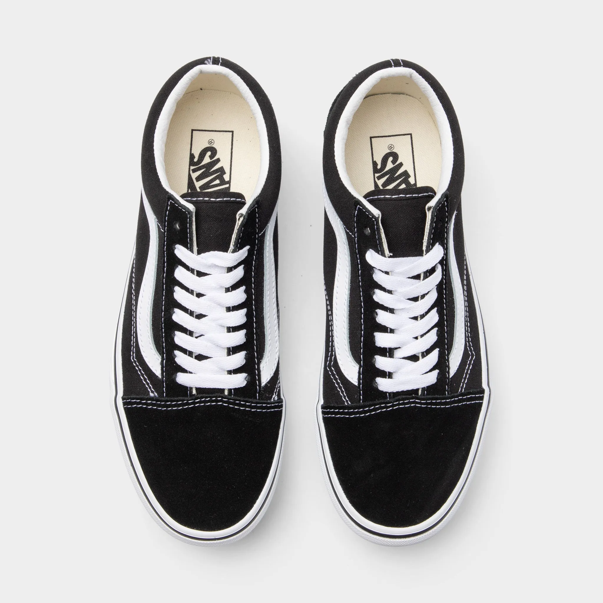 Vans Old Skool Stackform Suede / Canvas Black - True White Touch Comfort Airport Walk