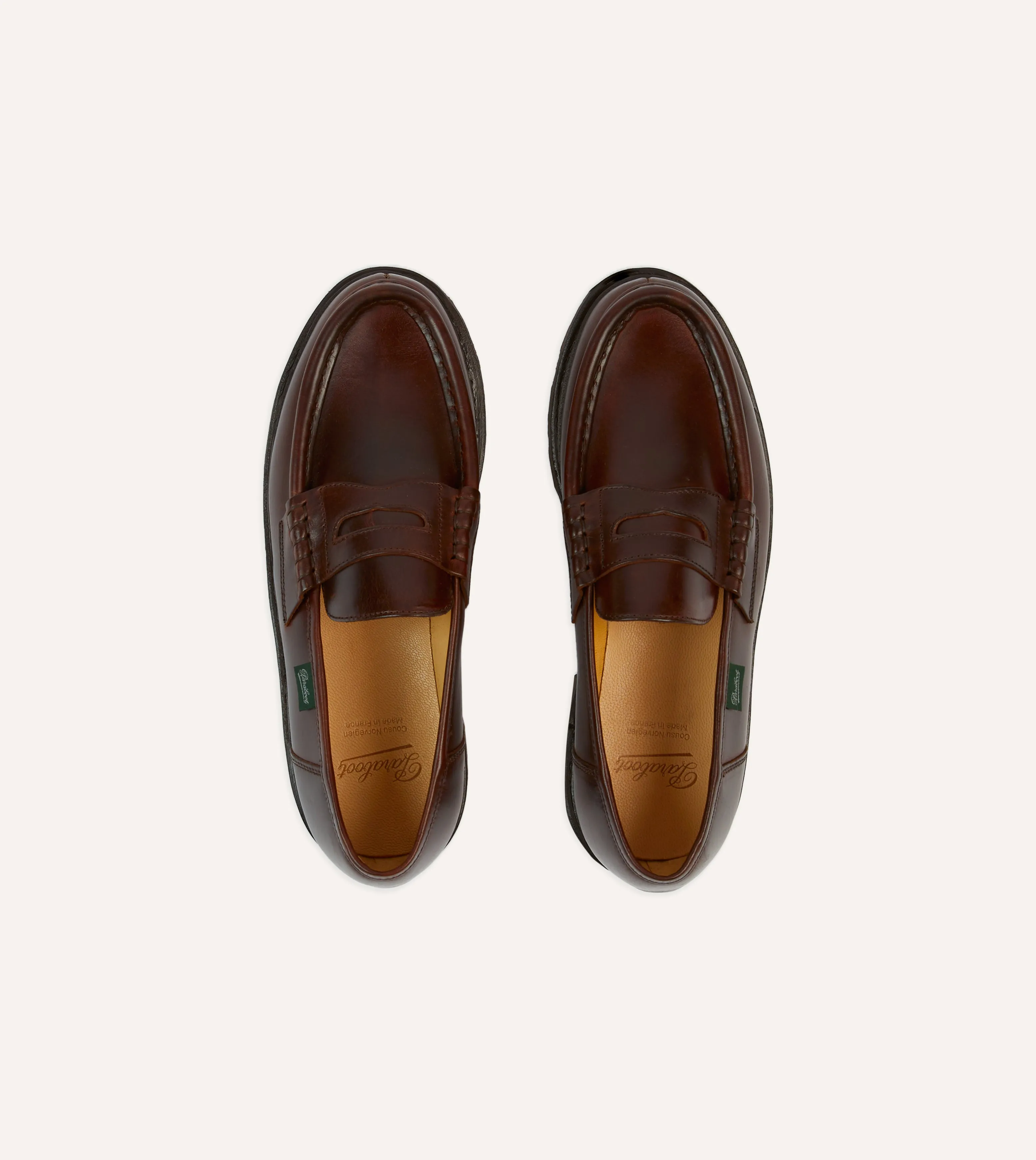 Paraboot Reims ??corce Leather Loafer Derby Style