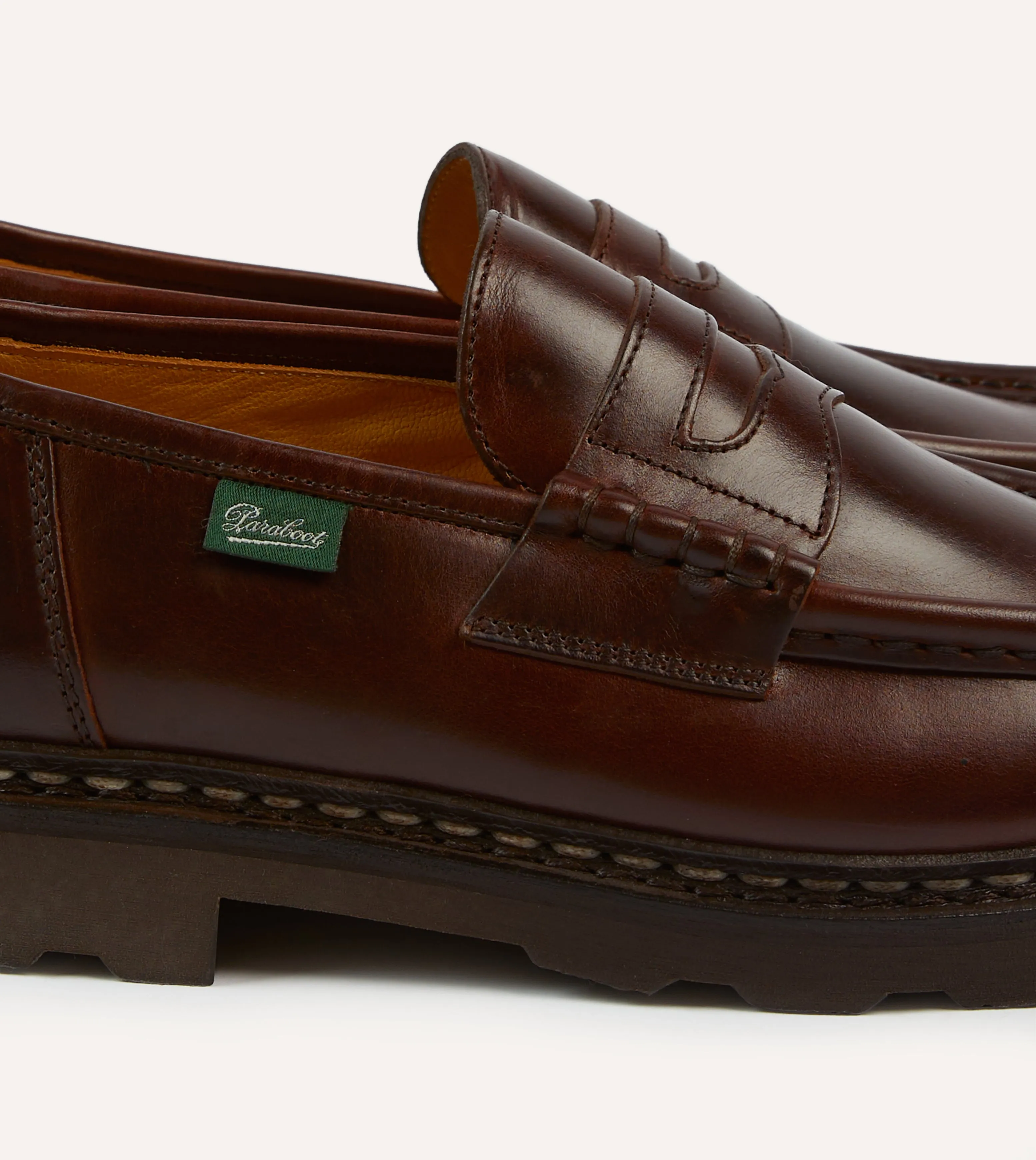 Paraboot Reims ??corce Leather Loafer Shock Step