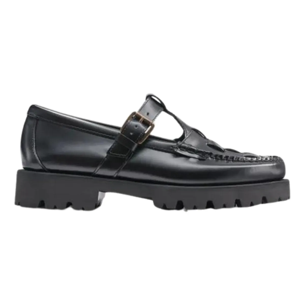 Water Guard G.H. Bass Women's Fisherman Mary Jane Black