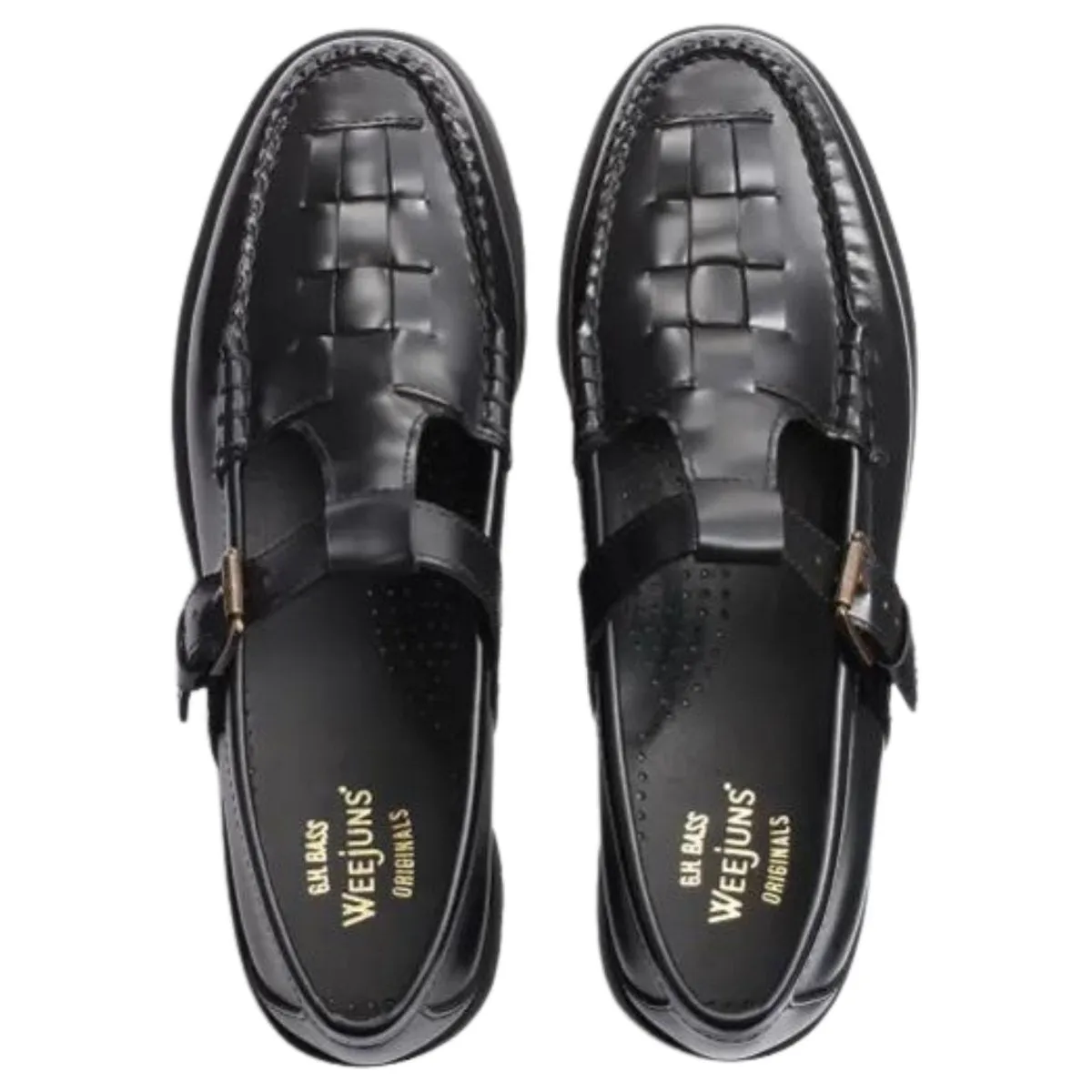 Weather Proof G.H. Bass Women's Fisherman Mary Jane Black
