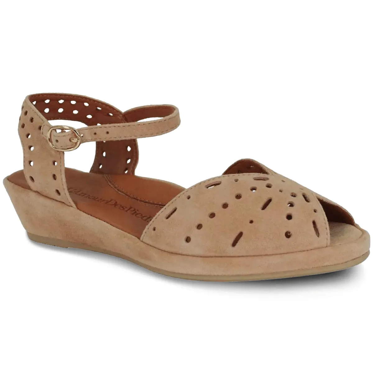 Grab Pair Cap Toe L'Amour Des Pieds Women's Brenn Cognac Suede