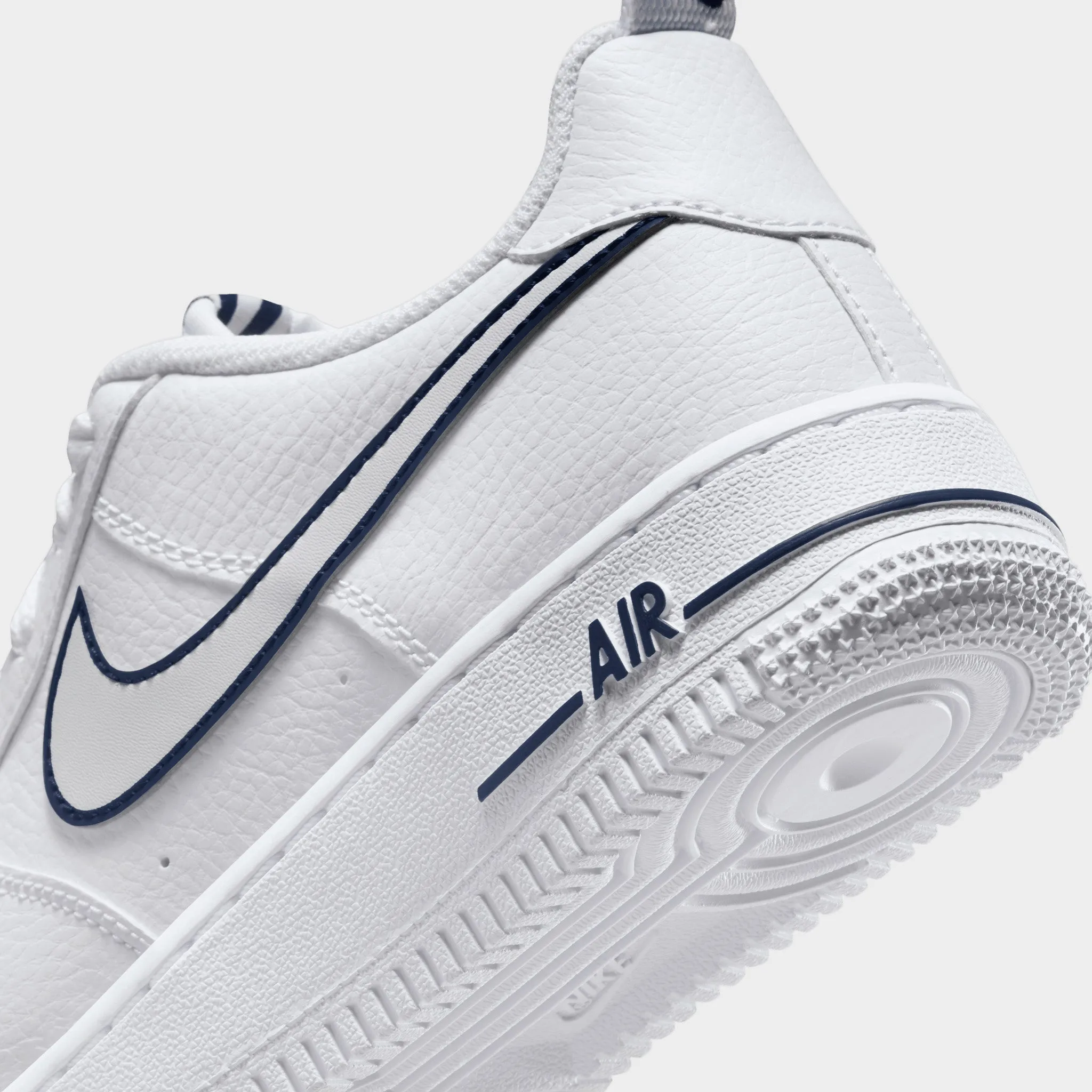 Canvas Soft Rock Path Nike Air Force 1 LV8 GS White / Photon Dust - Midnight Navy