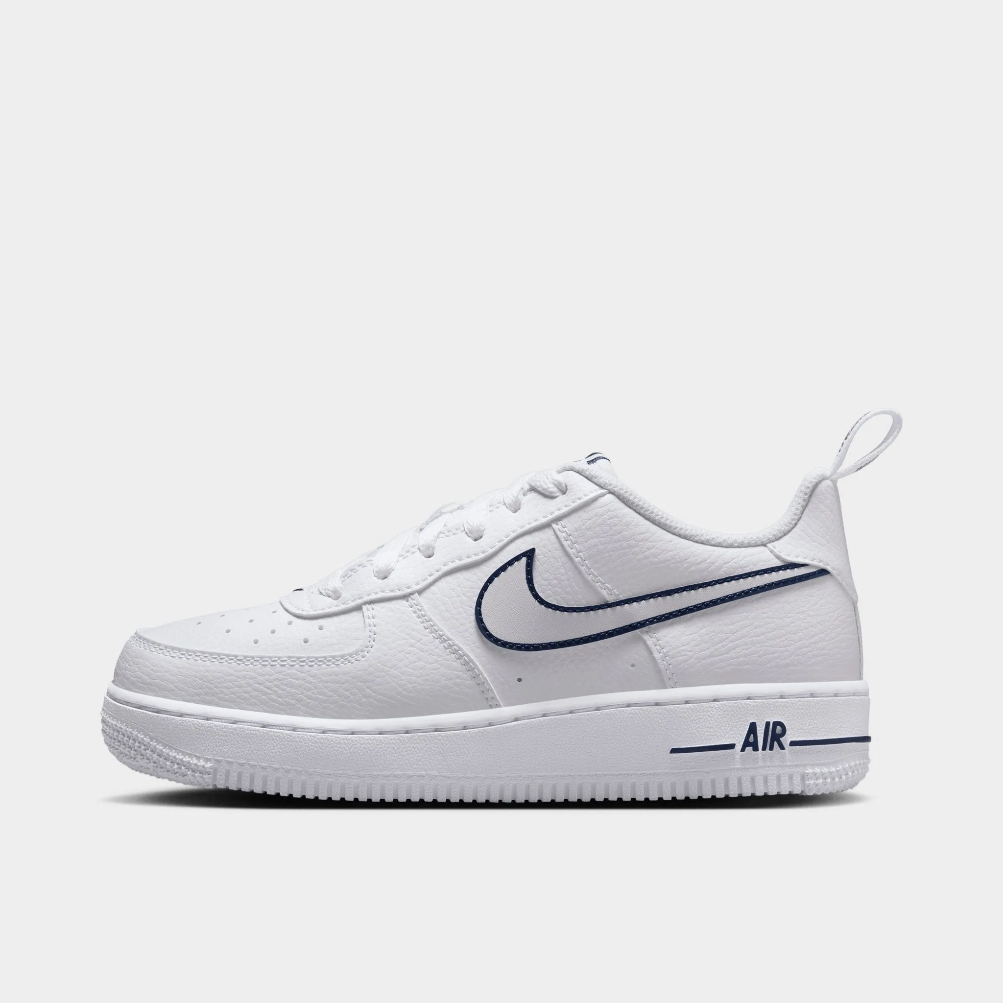 Buckle Fit Mono Style Nike Air Force 1 LV8 GS White / Photon Dust - Midnight Navy