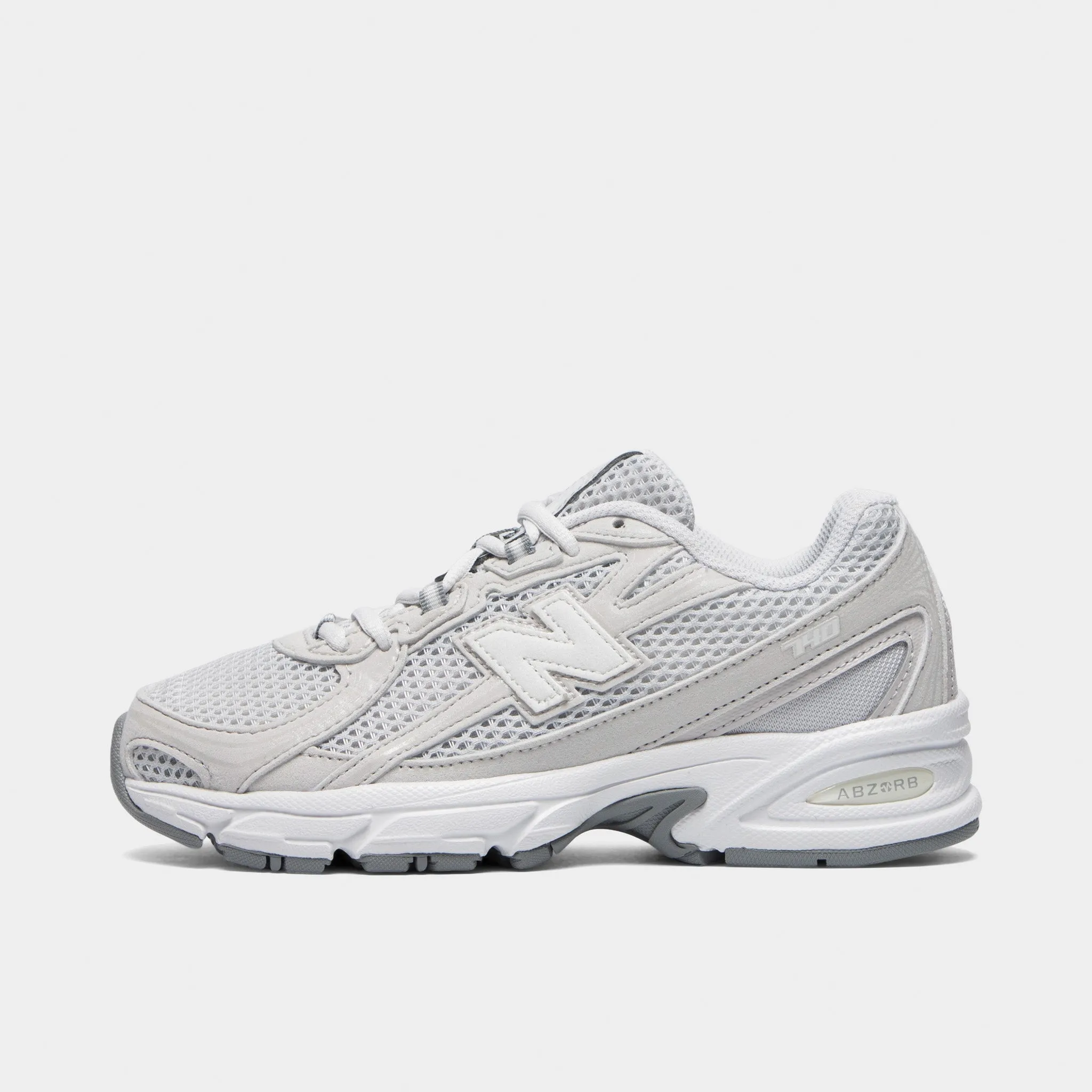 New Balance Juniors' 740 Grey Matter / White Agile Path Shine Silver