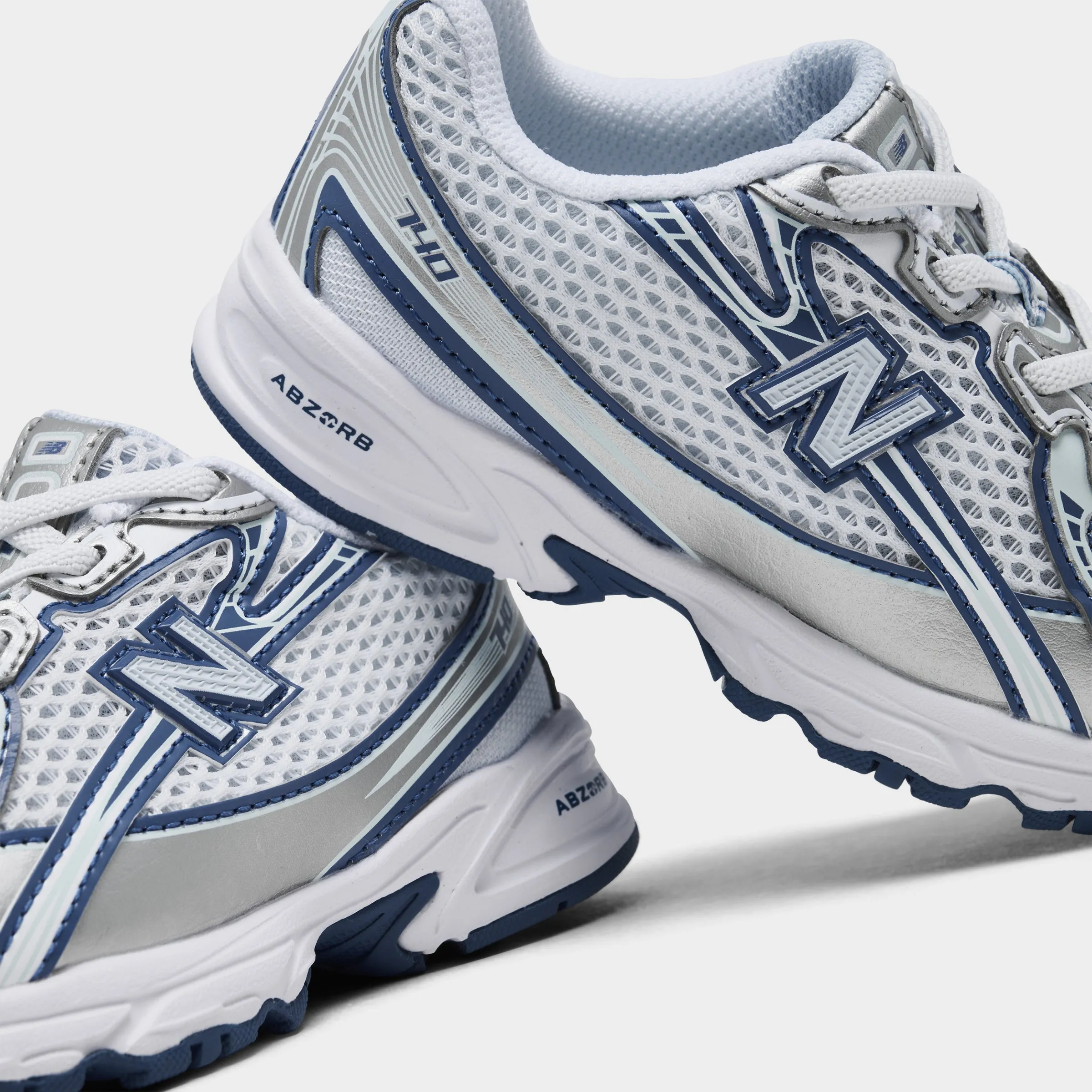 New Balance Infants' 740 White / Blue Quick Dash