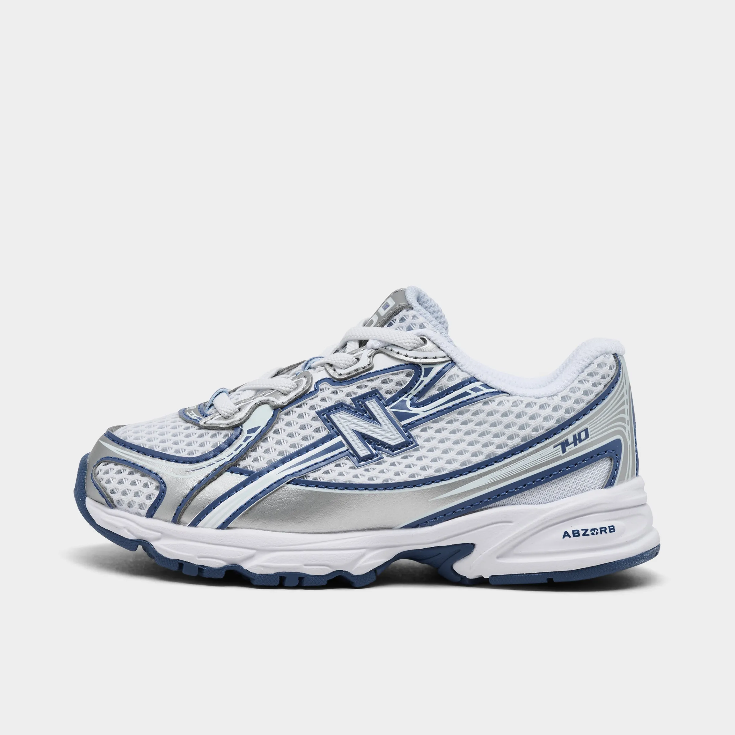 New Balance Infants' 740 White / Blue Grip Strong Week Easy