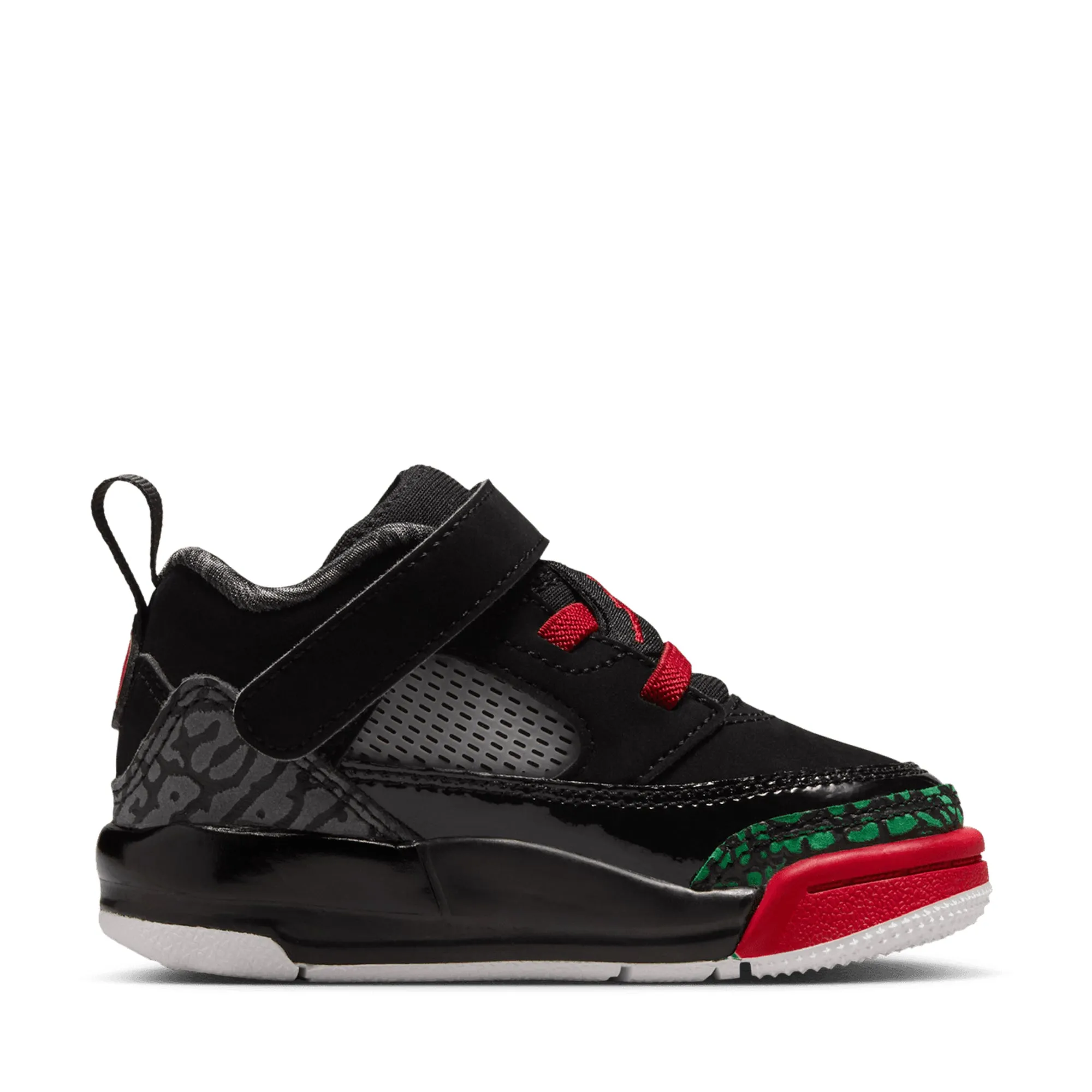 Jordan Spizike Low (TD) - Black/Varsity Red Walk Free Road Fit