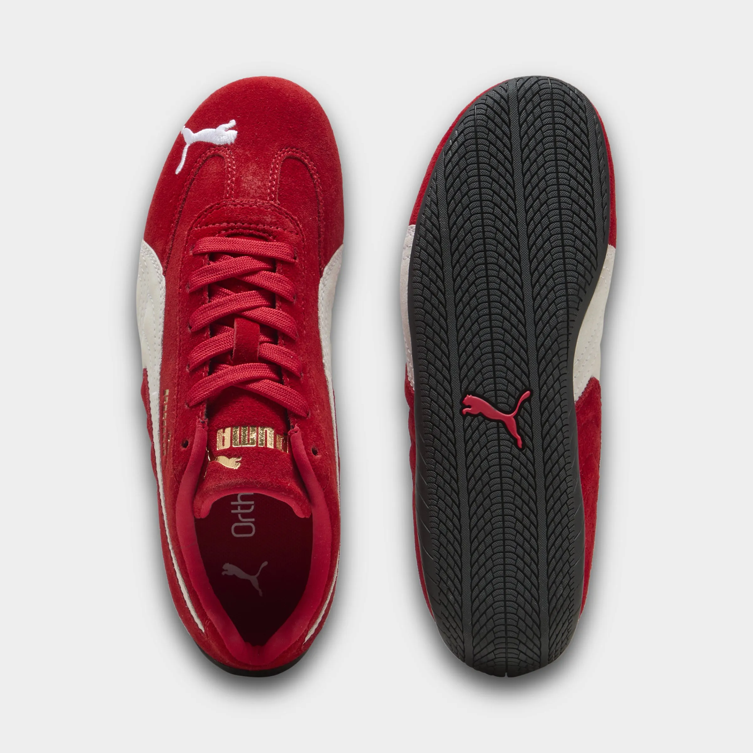 PUMA Juniors' Speedcat Red / White Functional