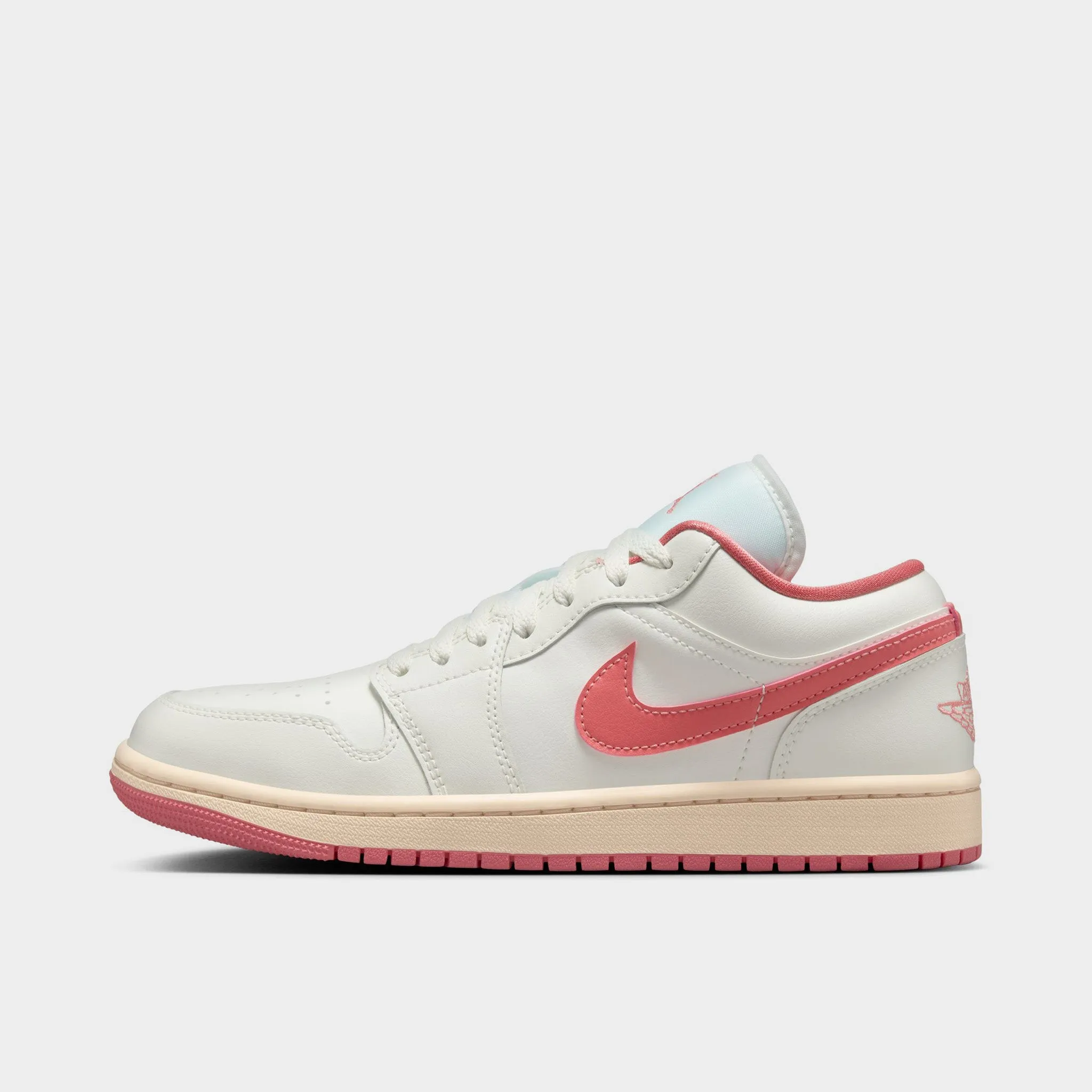 Breathable Layer Travel Daily Jordan Women's 1 Low Sail / Pink Salt - Guava Ice