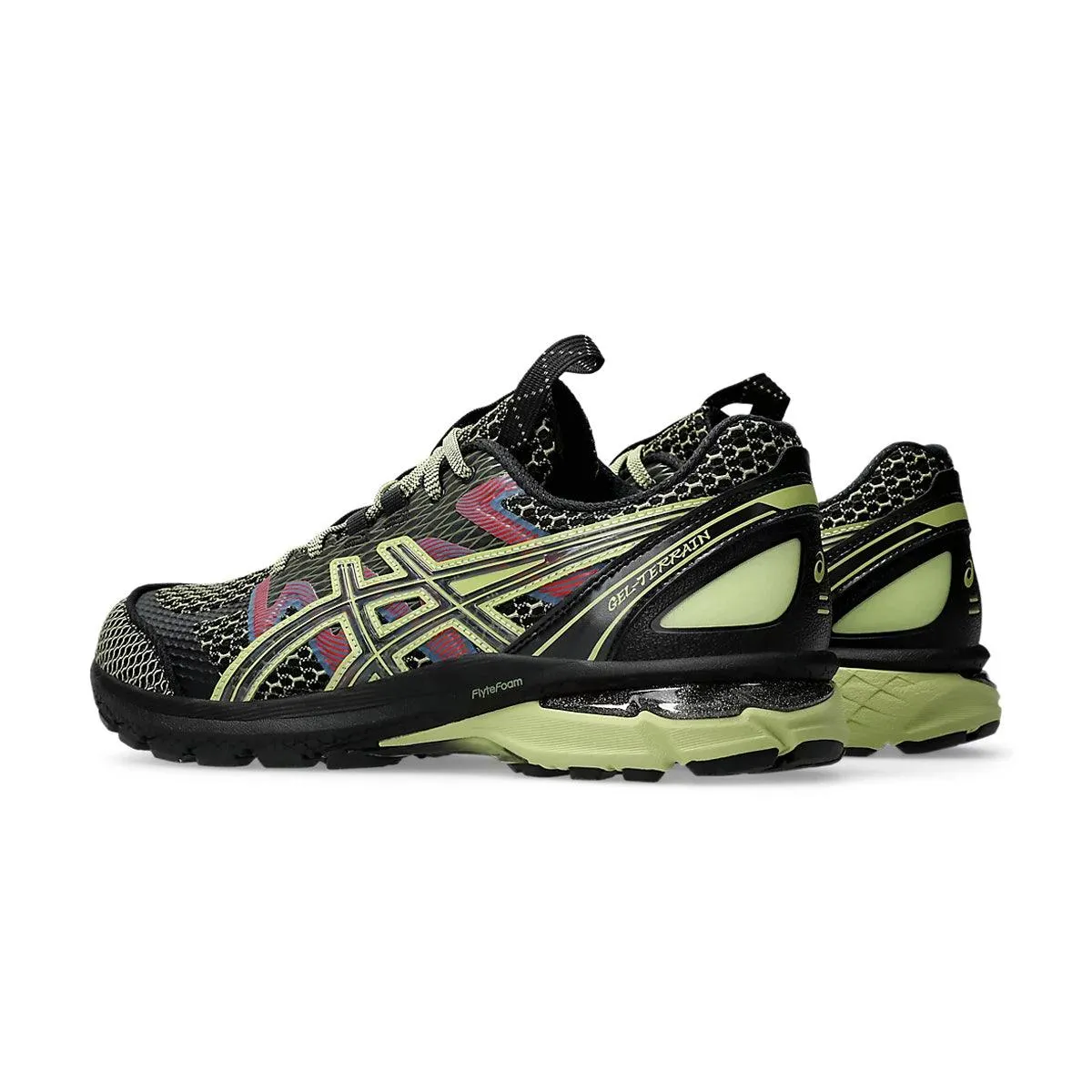 US4-S GEL-Terrain 'Black Neon Lime' basketball shoes