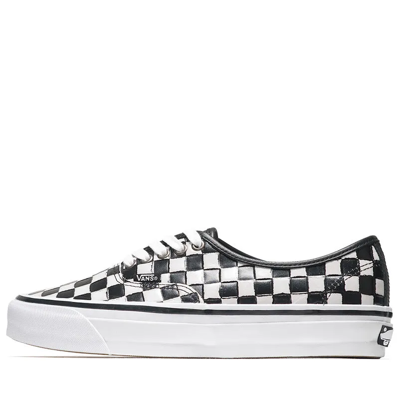 Vans Authentic 44 Vibram - Leather Check Black/White Impact Diffusion Layer