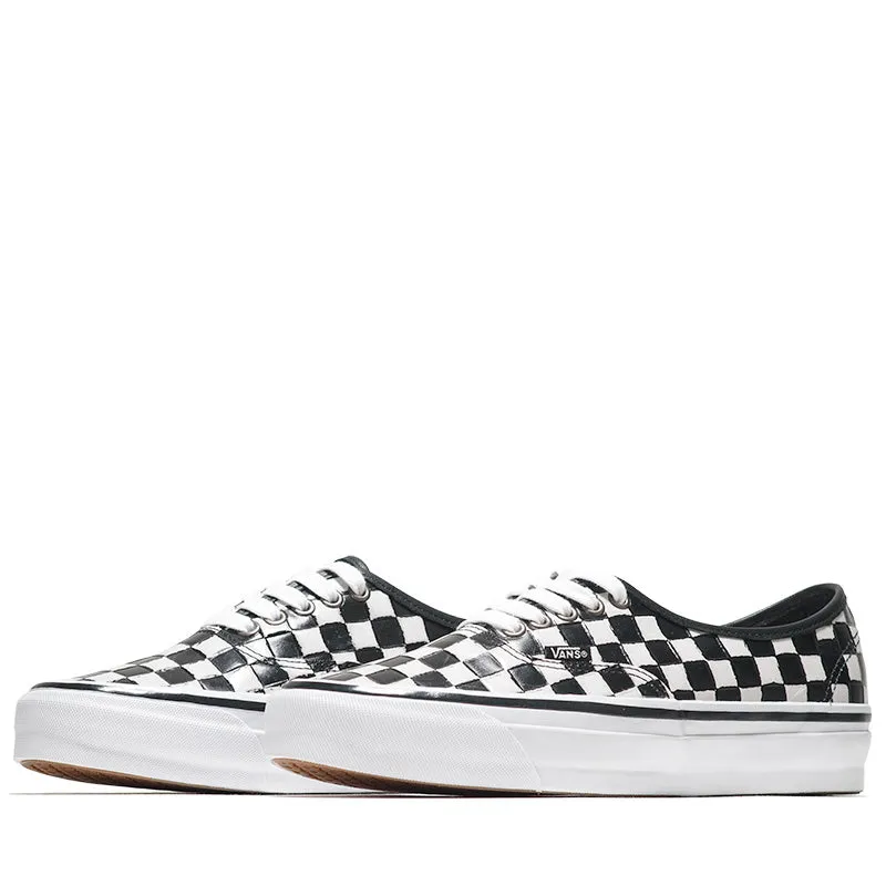 Vans Authentic 44 Vibram - Leather Check Black/White Cushion Sole Flexible