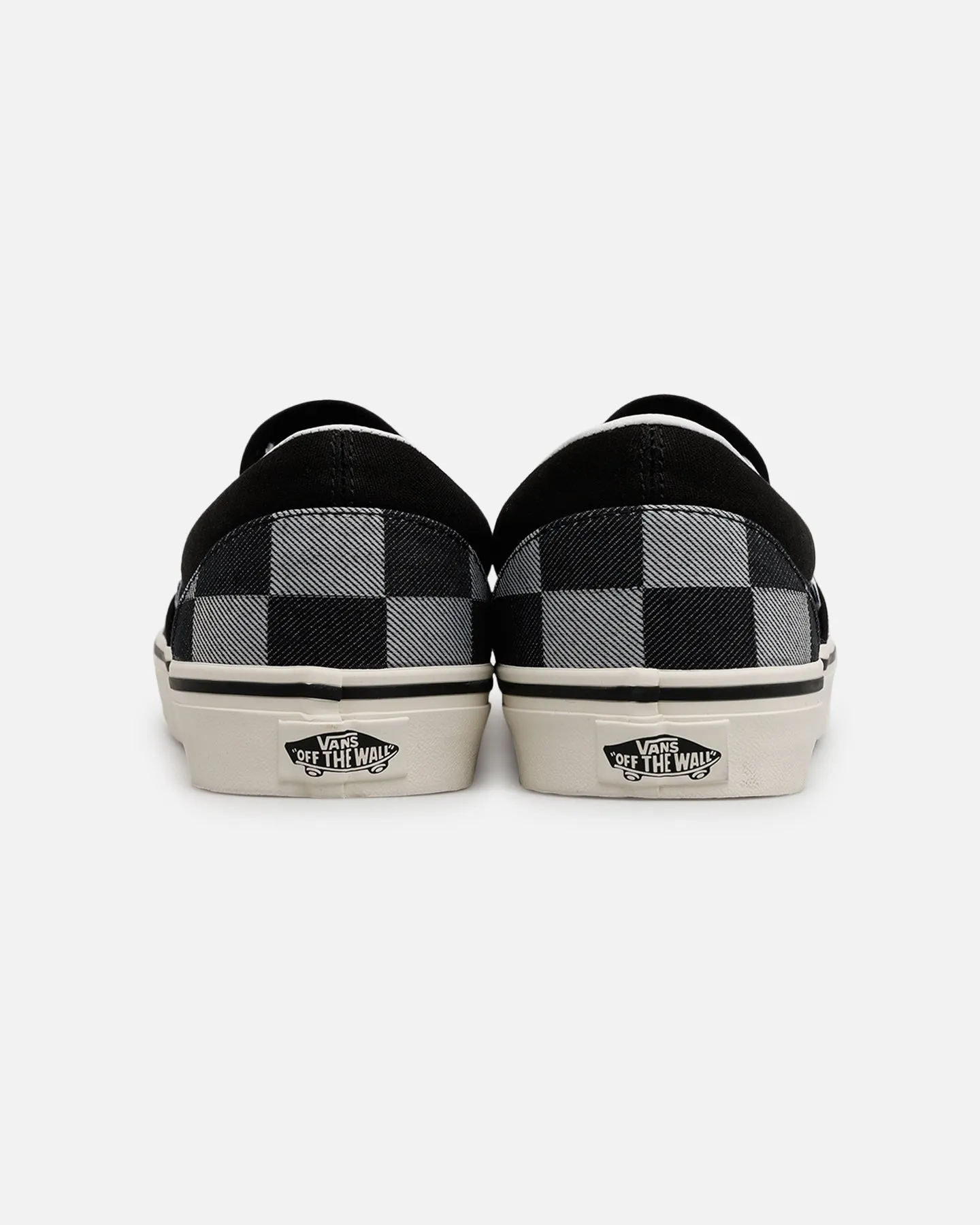 Slim Form Slim Line Vans Classic Slip-On "Mono Checkerboard" Black