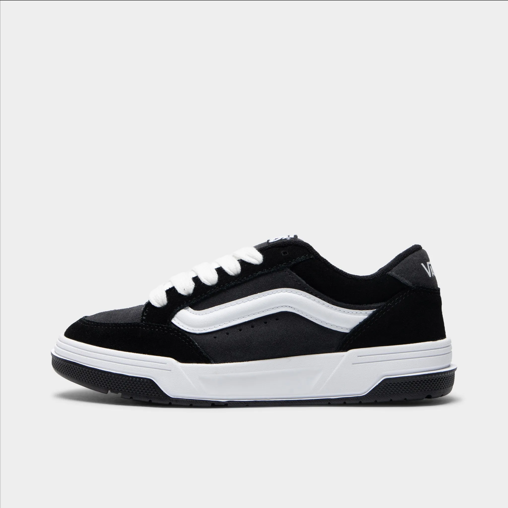 Foot Glow Low Profile Vans Juniors' Hylane Black / Asphalt - White