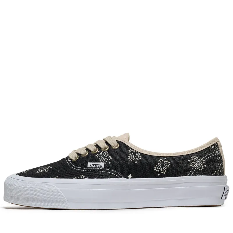Vans LX Authentic 44 - Faded Paisley Black Anti Slip Traction Fashionable Look