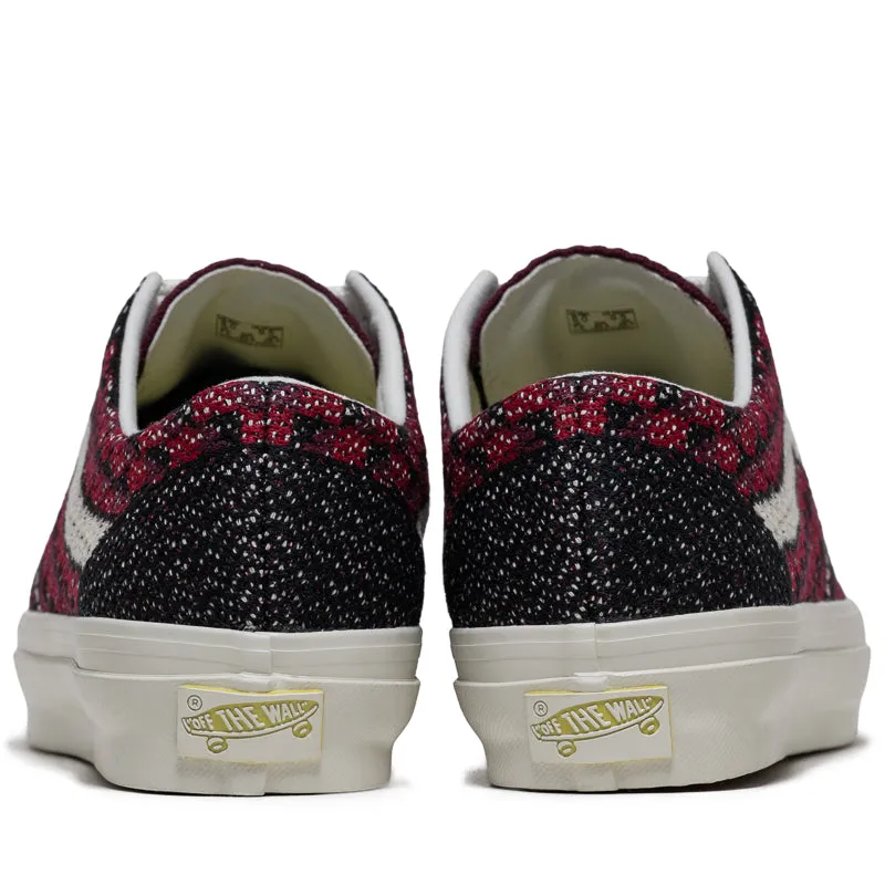 Vans LX Old Skool 36 EK - Geo Check Bordeaux Red Foam Base Optimal Flexibility