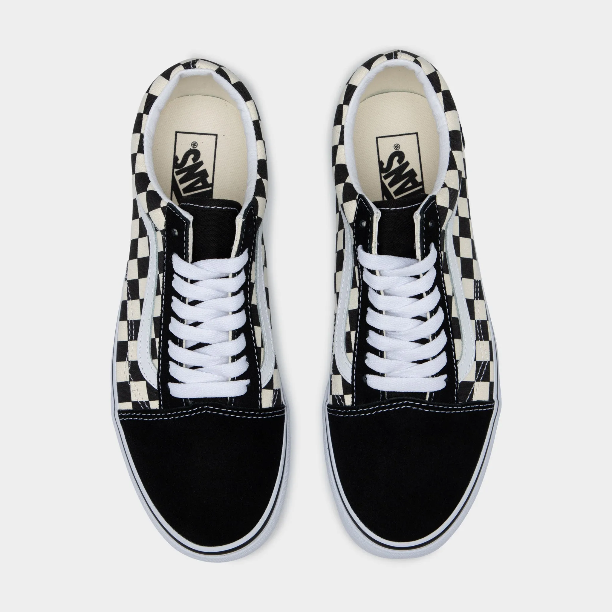 Talk Step Vans Old Skool Primary Check / Black - White