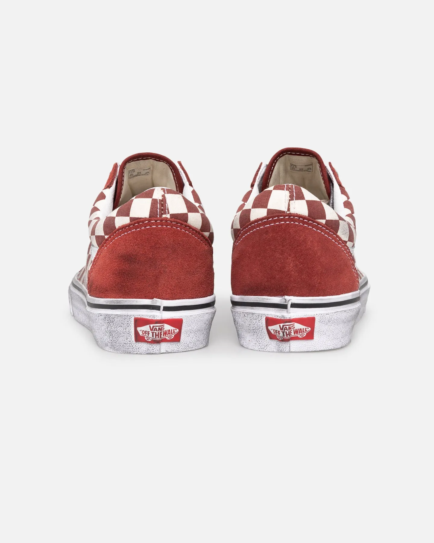 Vans Old Skool Stressed Red/White Cushioned Road grip