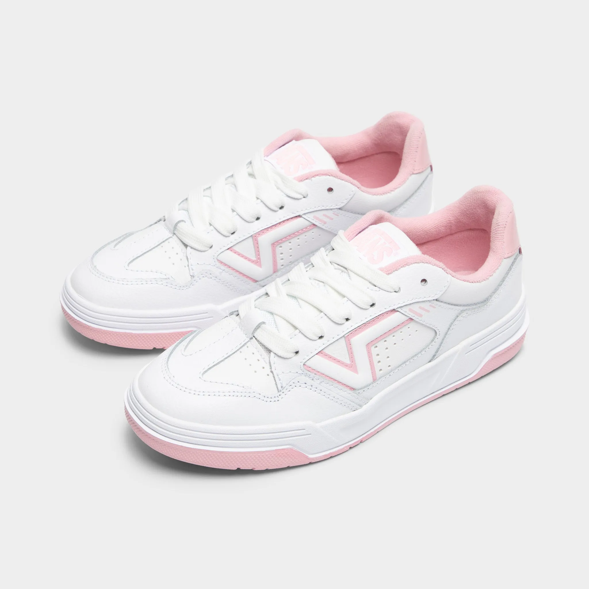 Reinforced toe Bold Neon Vans Upland Leather White / Pink