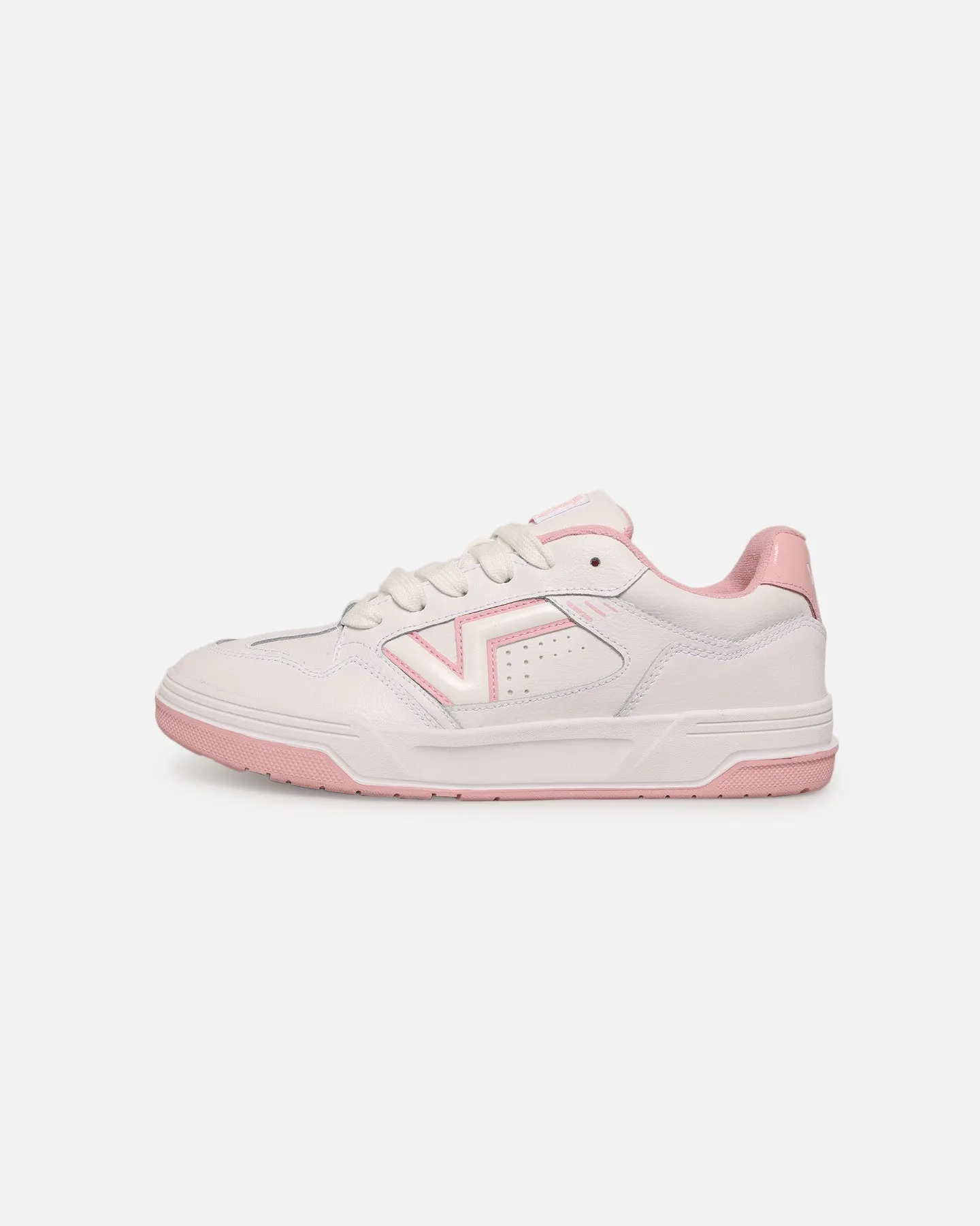 Black Edge Planet Mood Vans Upland Leather White/Pink