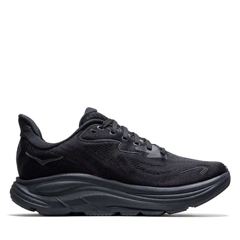 Women's Hoka Clifton 10 - Black/Black Sports-Friendly Comfort Zone