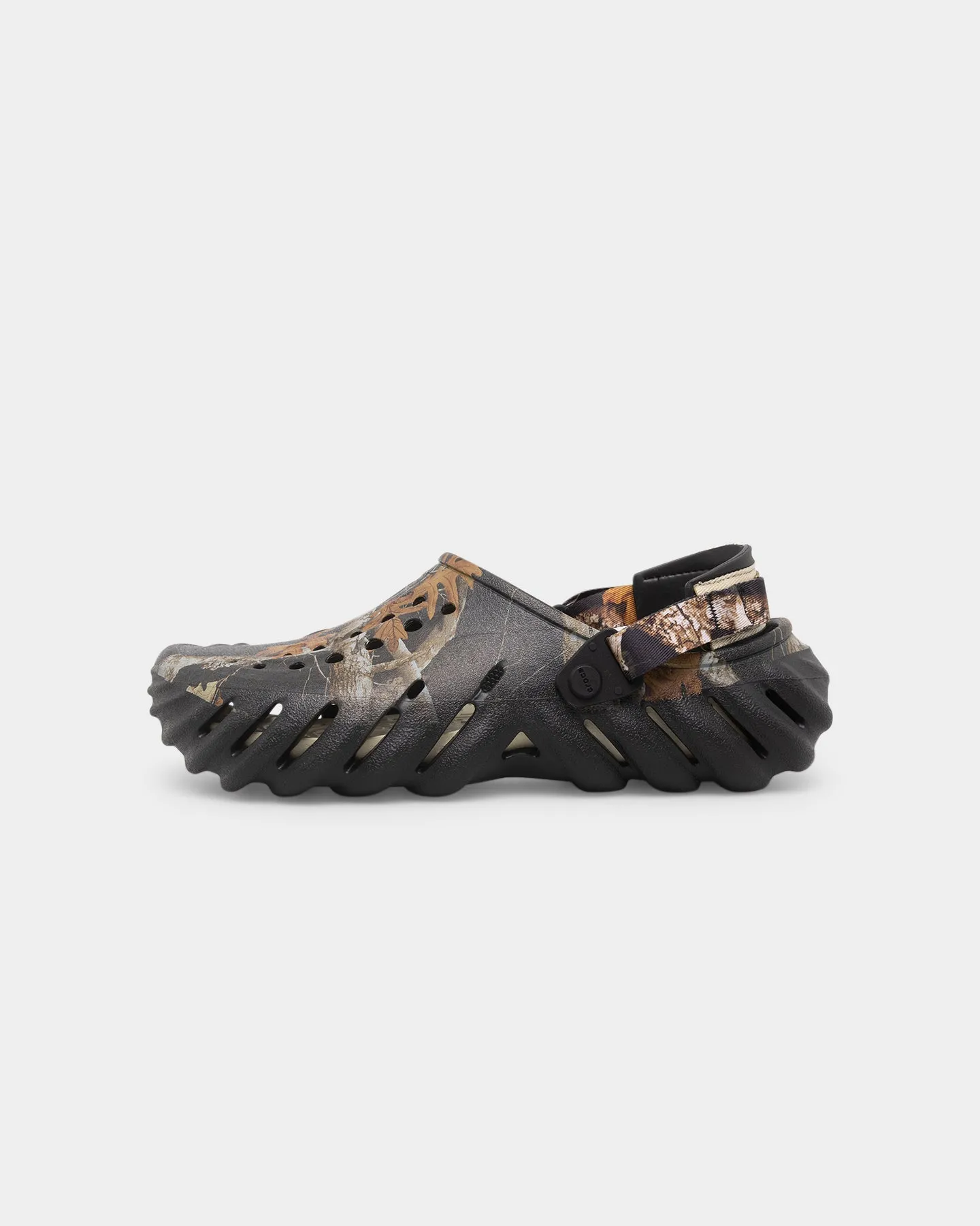 Hiking Mood Style Base Crocs Realtree Edge Echo Clog Black