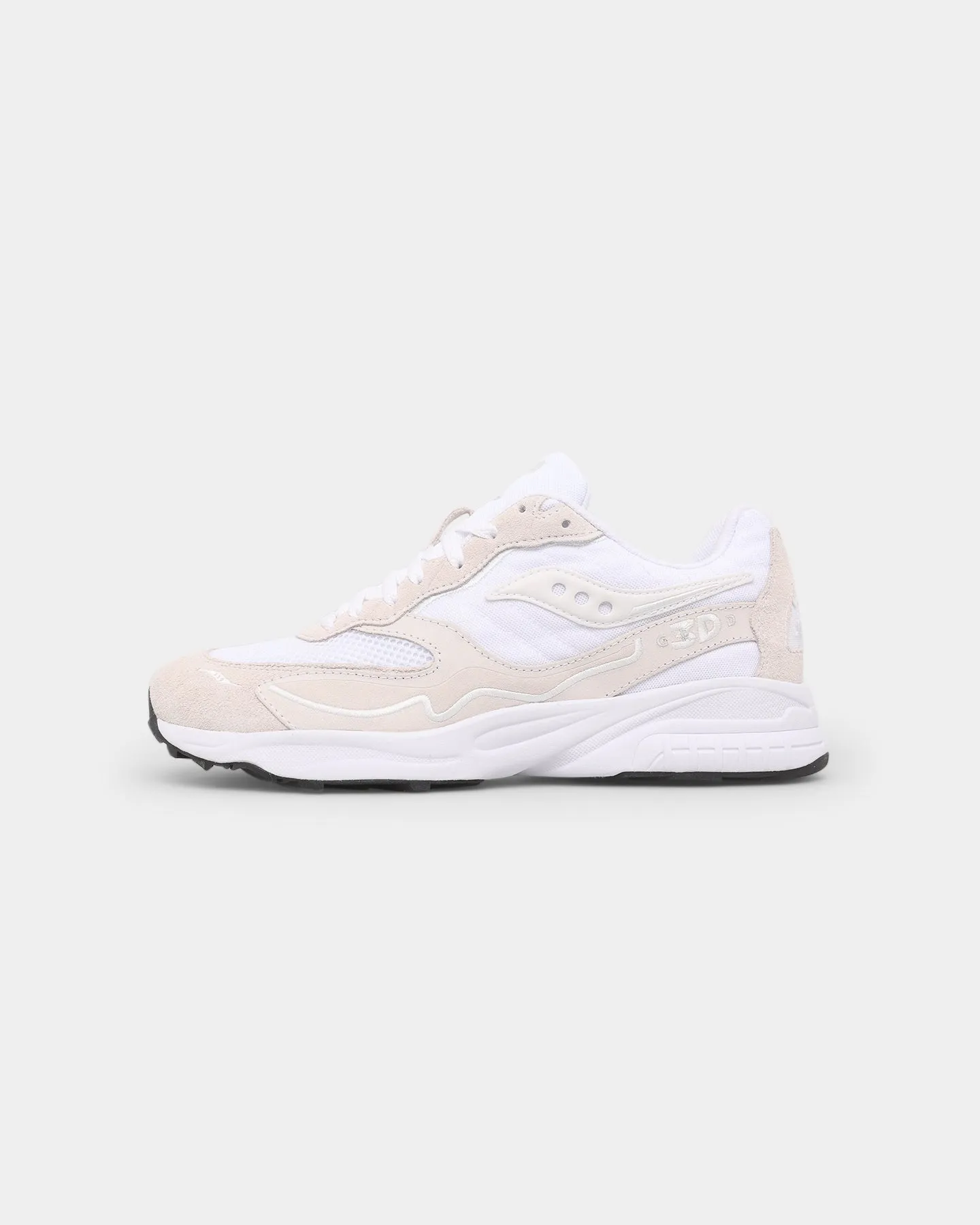 Travel Light Saucony 3D Grid Hurricane White/White