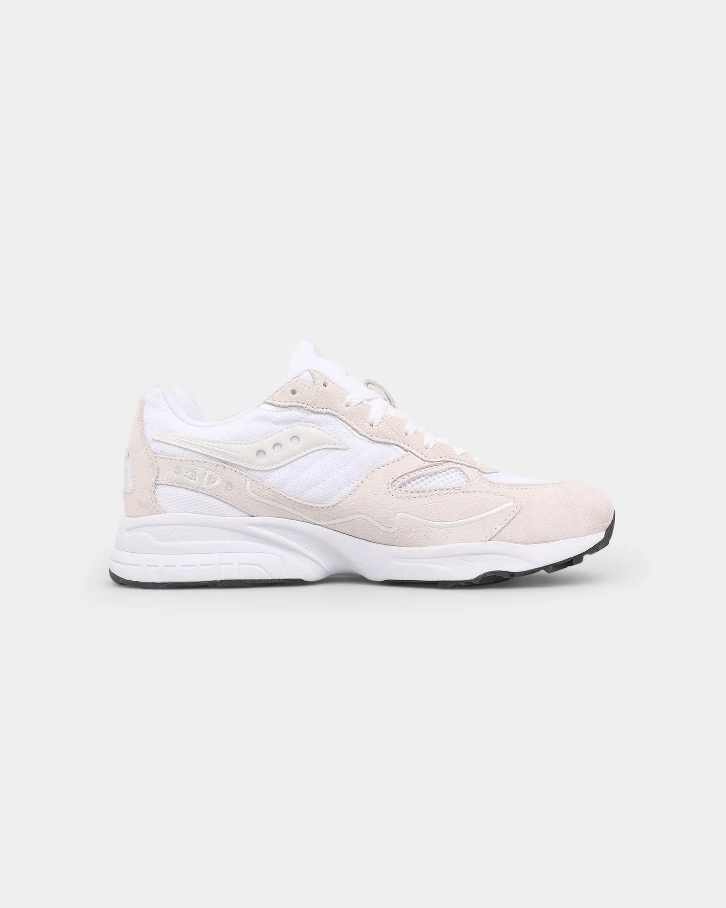 Saucony 3D Grid Hurricane White/White Strong Step