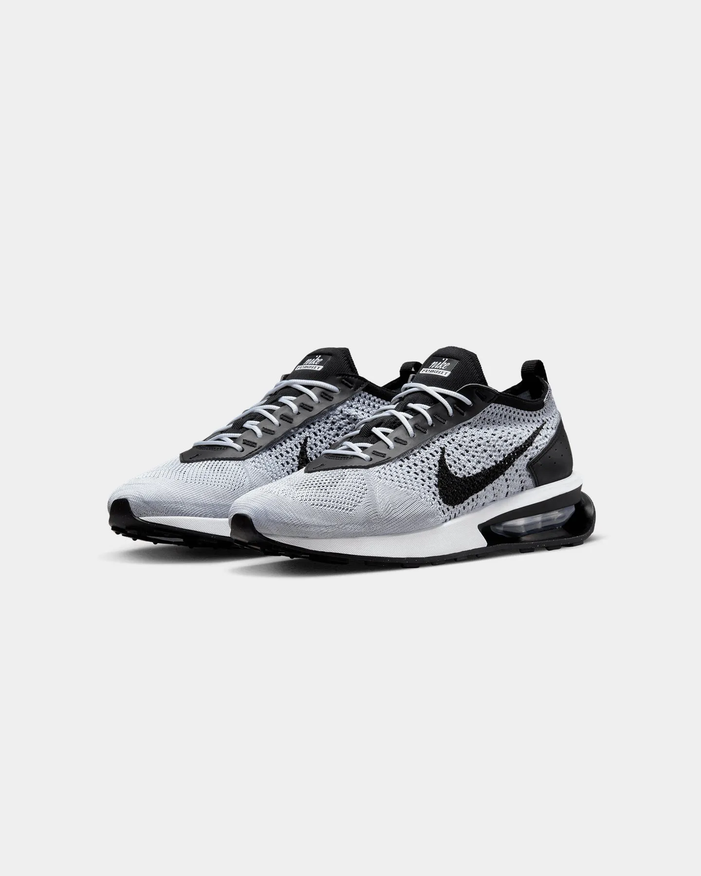 New In Nike Air Max Flyknit Racer Pure Platinum/Black