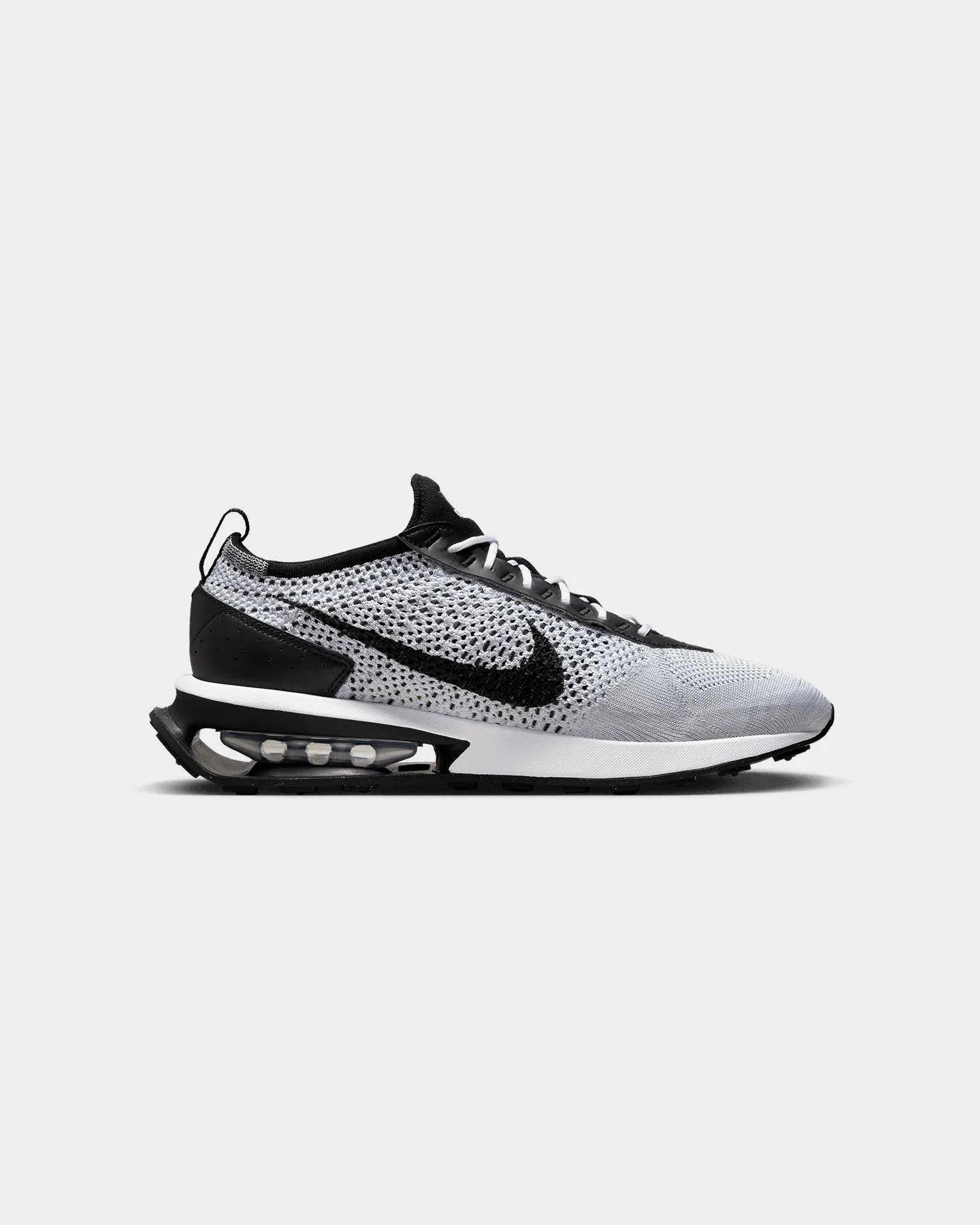 Wide fit Linen Air Nike Air Max Flyknit Racer Pure Platinum/Black