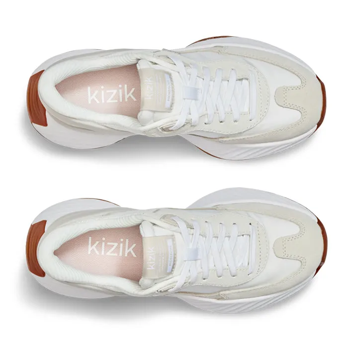 Tidy Fit Dynamic Use Womens Kizik Monaco in White/Moonbeam