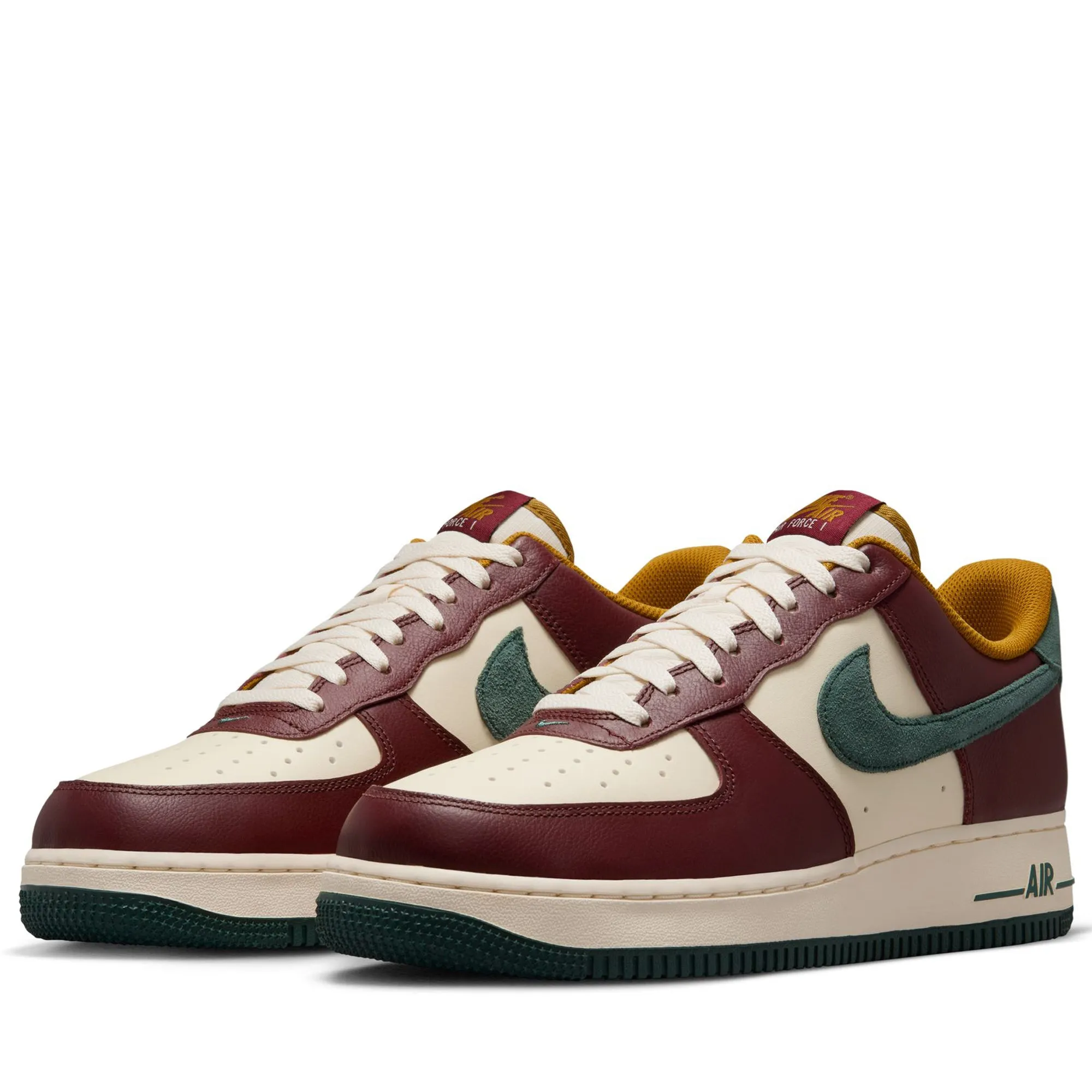 Comfort Padding System Breathable Material Nike Air Force 1 '07 LV8 - Coconut Milk/Dark Team Red
