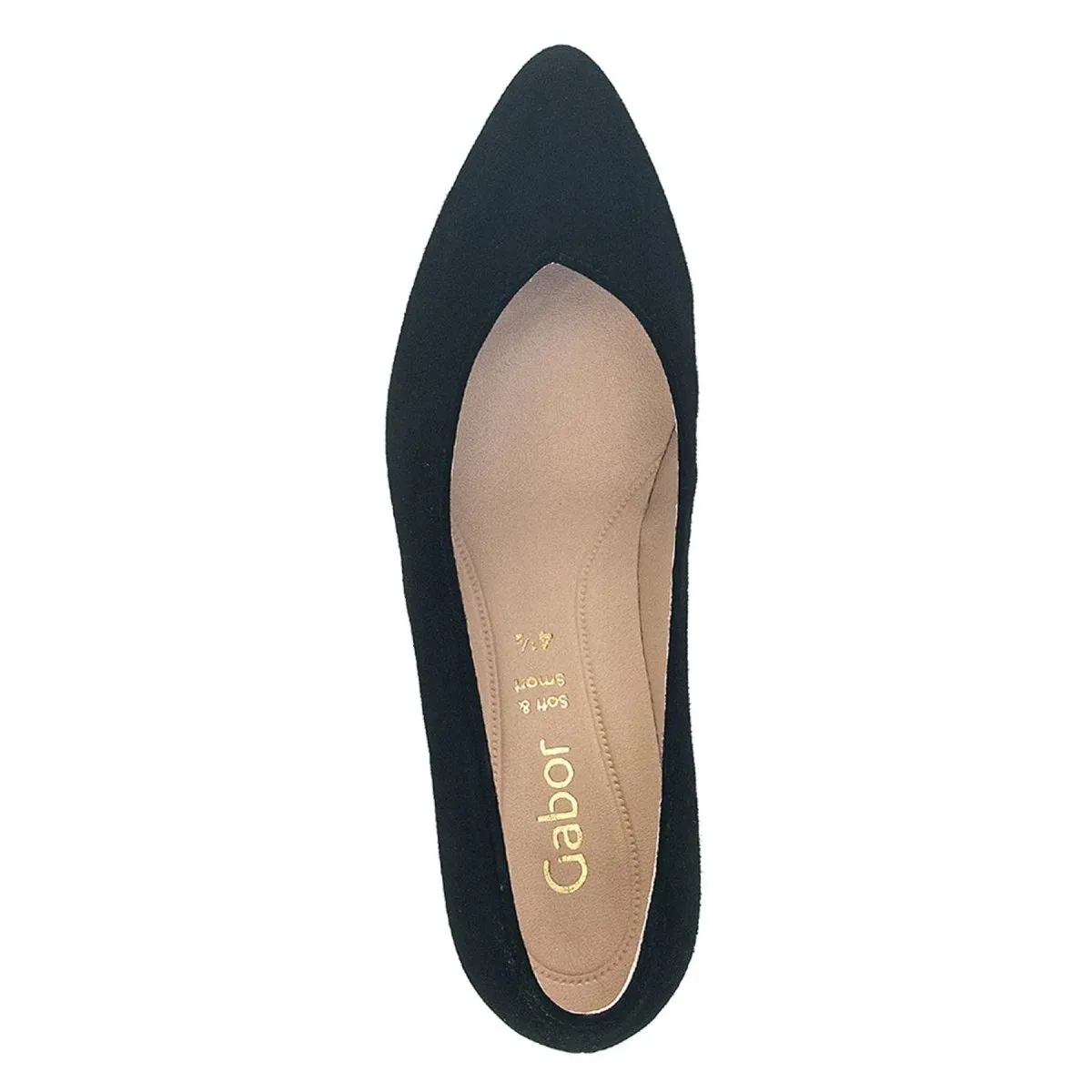 Gabor Women's 31.443.17 Black Suede Gloss Leather