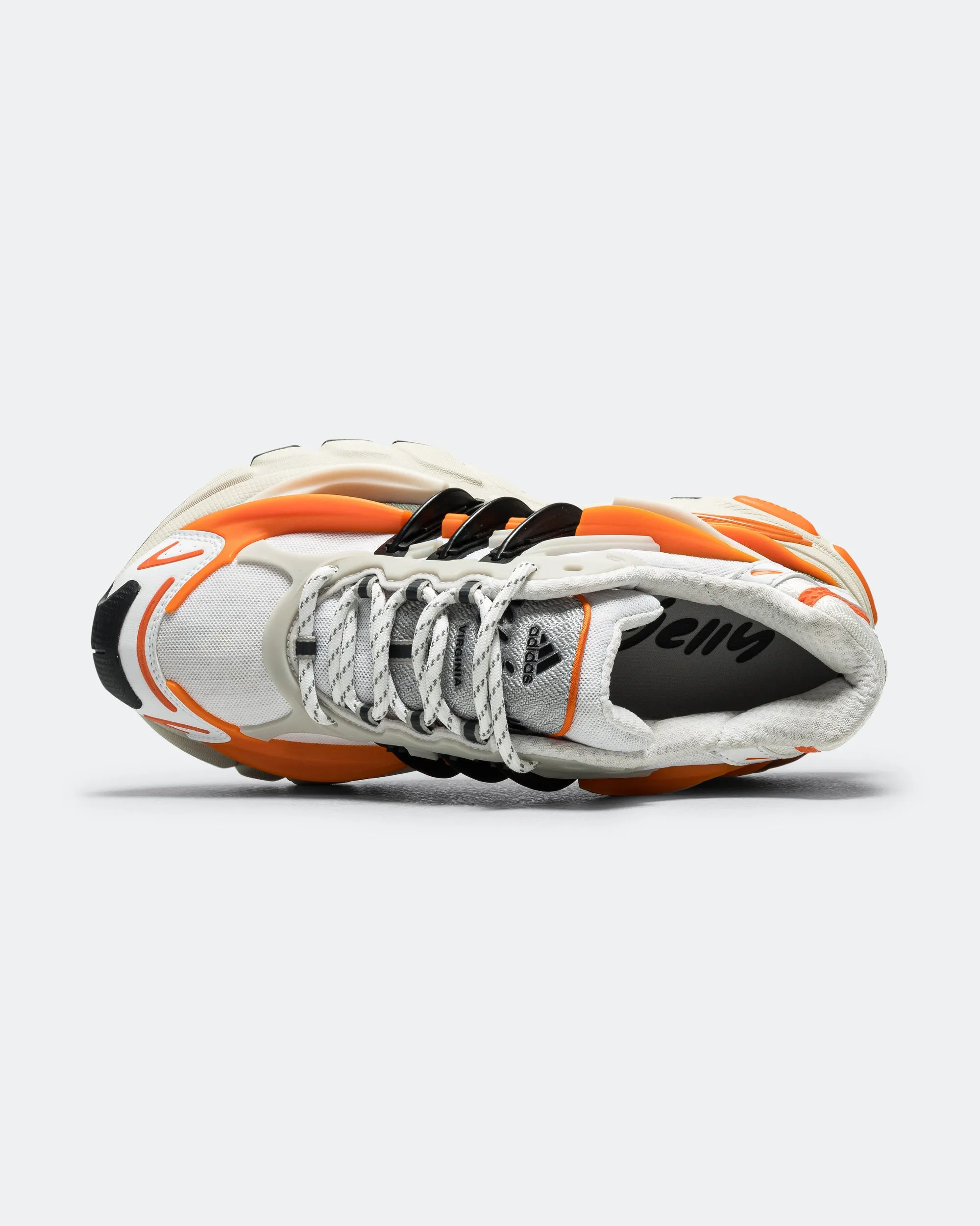 Virginia Adistar Jellyfish by Pharrell - Focus Olive/Core Black-Orange Balance Motion Mid   Top