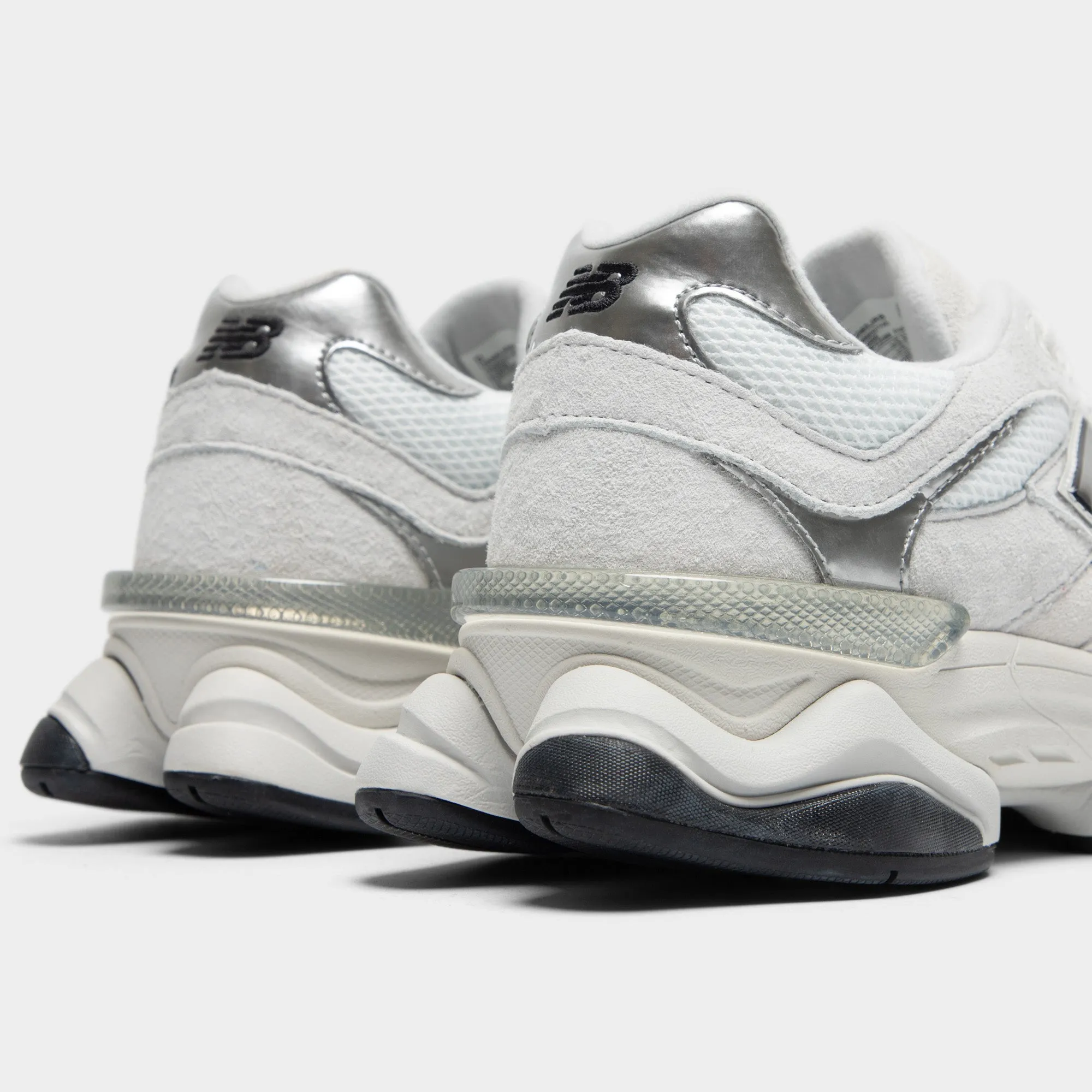 New Balance 9060 White / Silver Zip Up
